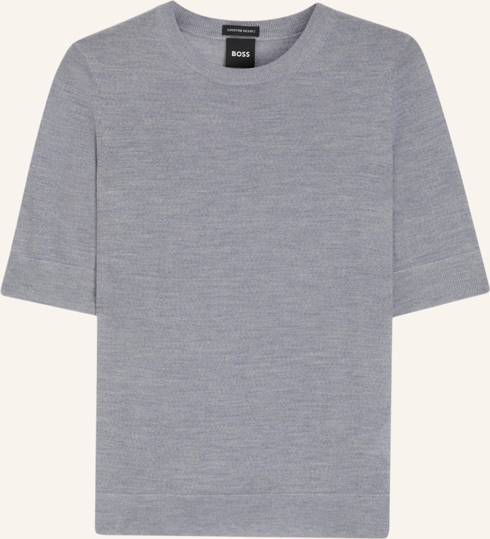 Boss Strickshirt Farbella grau