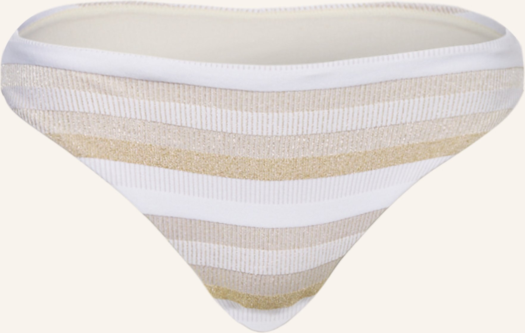 Max Mara Beachwear Basic-Bikini-Hose Swami Mit Glitzergarn weiss