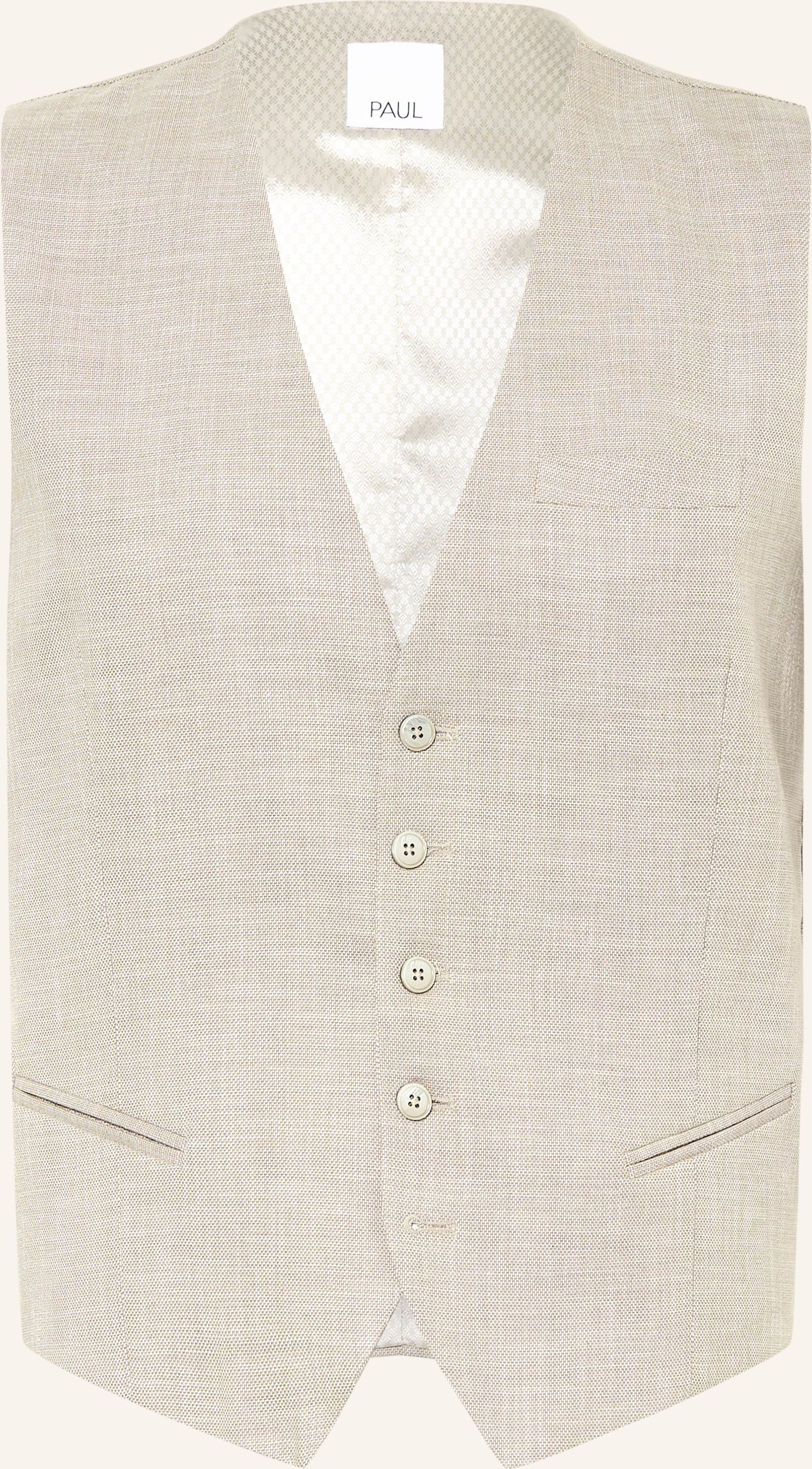 Paul Anzugweste Slim Fit beige