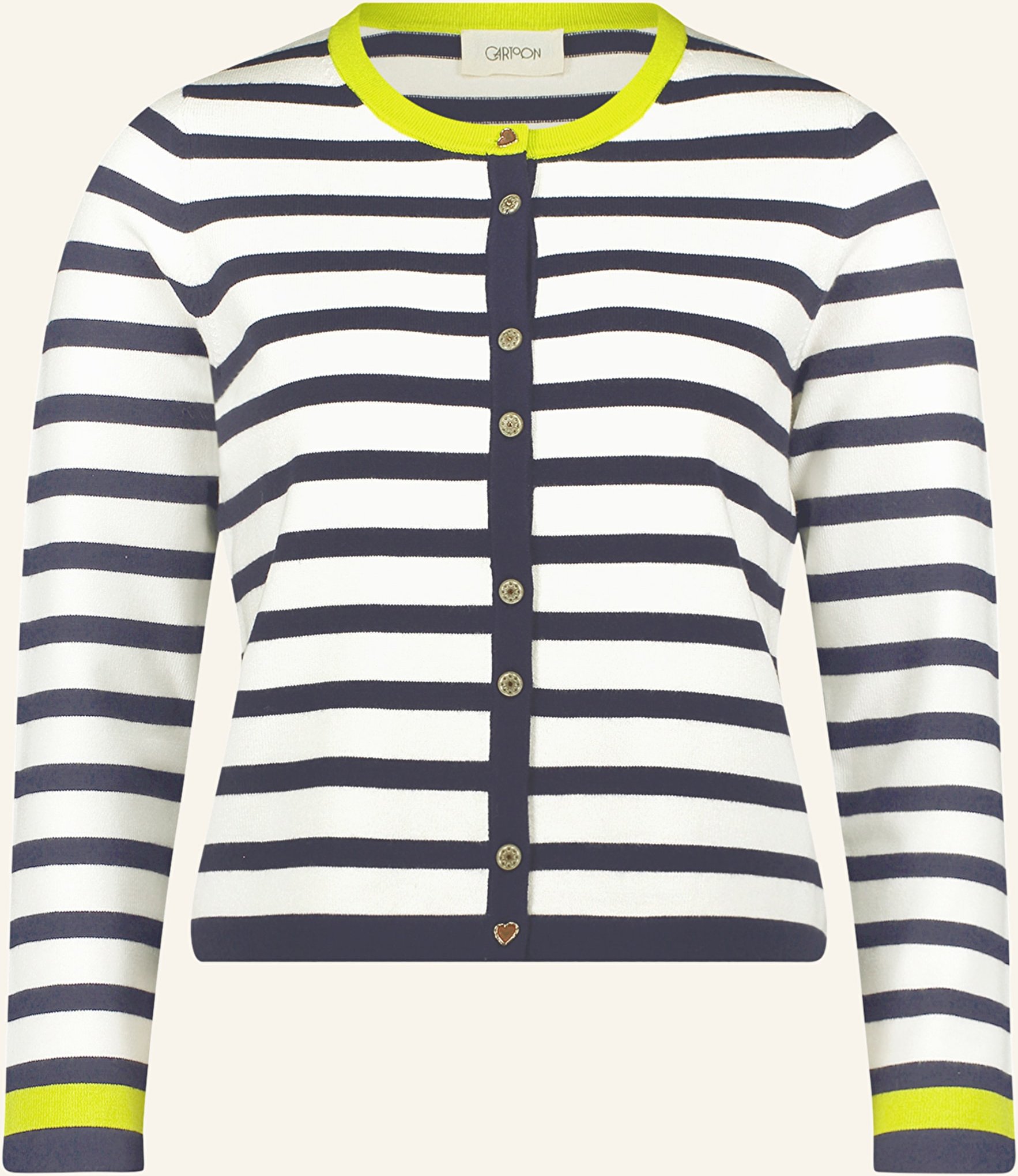 Cartoon Strickjacke blau