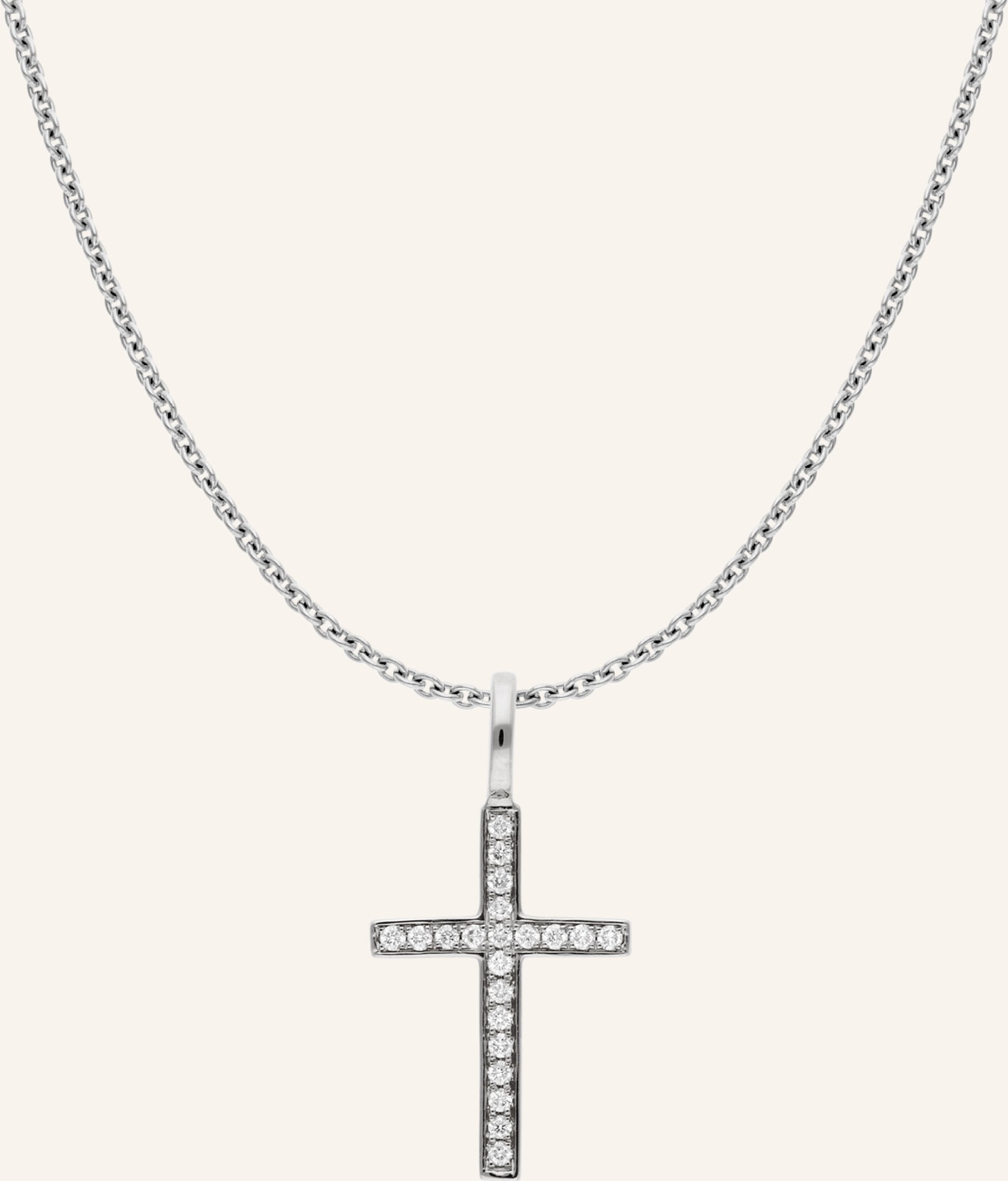 Cada Kette Small Turin Cross silber