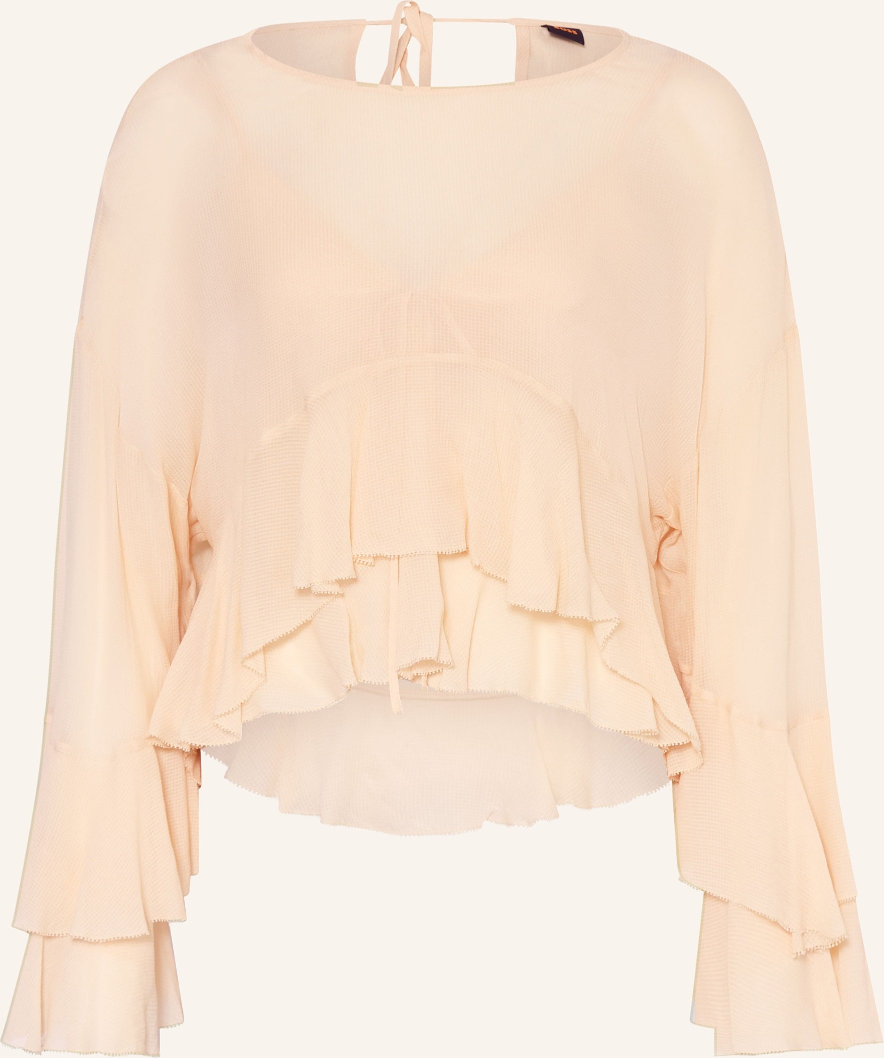 Boss Blusenshirt Bleja Mit Volants beige