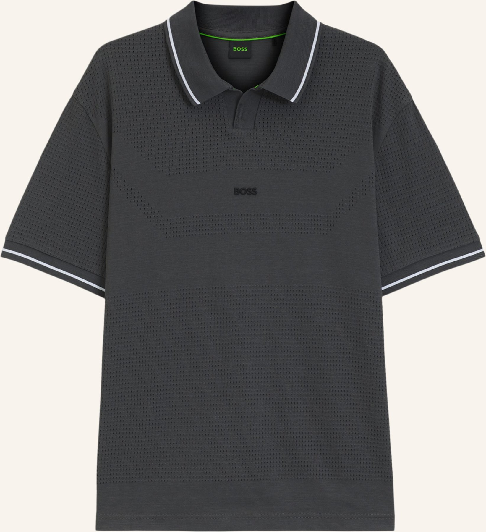 Thumbnail - Boss Poloshirt Polo Retro Tl Relaxed Fit grau