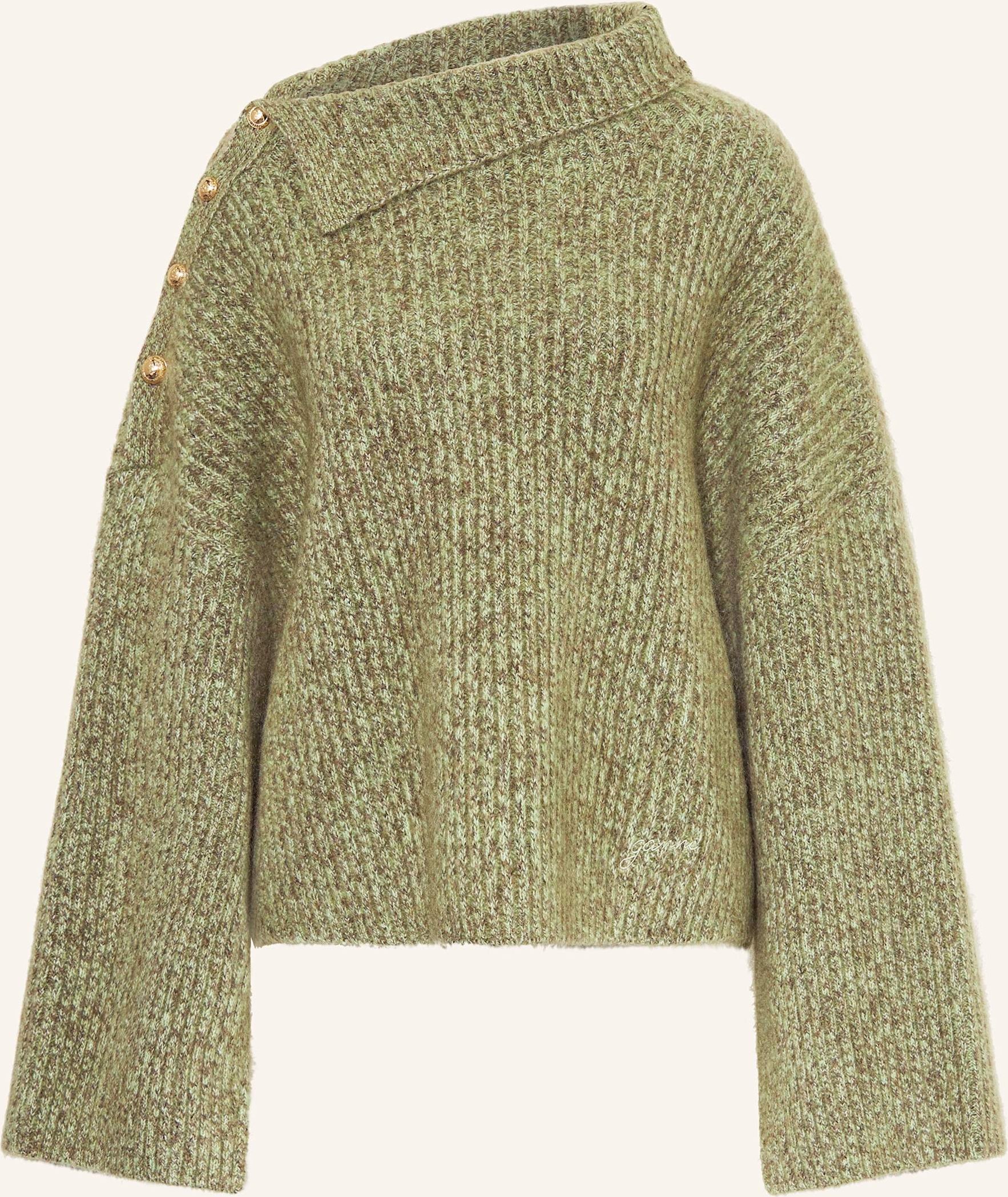 Ganni Pullover Mit Mohair gruen
