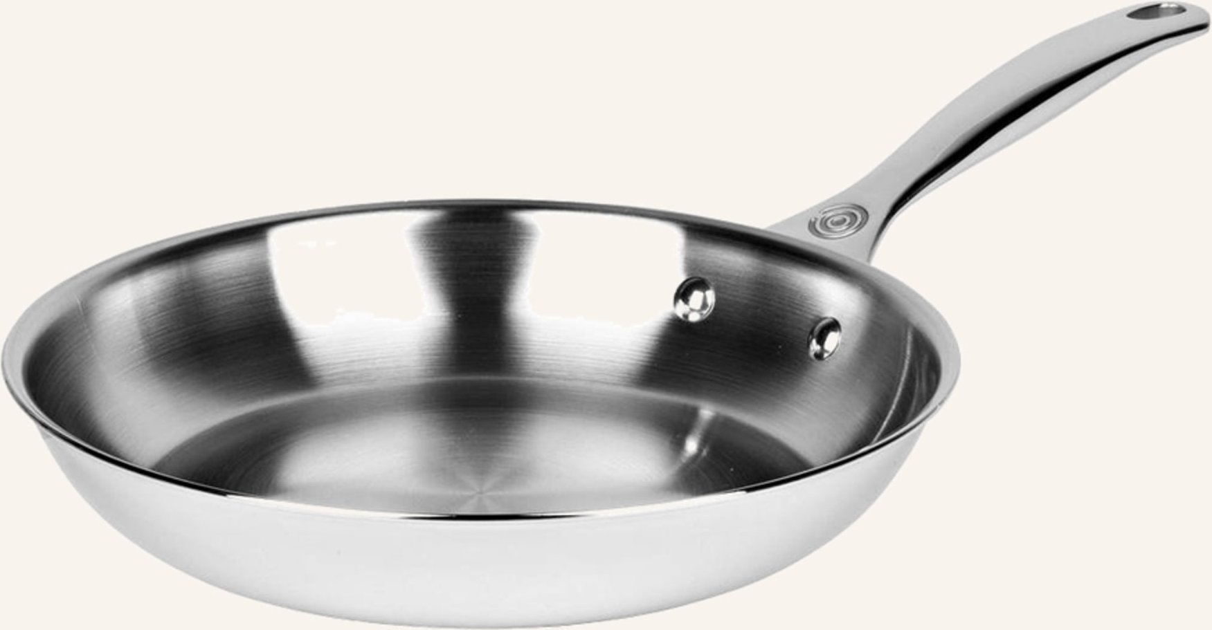 Le Creuset Pfanne 3-Ply Plus silber