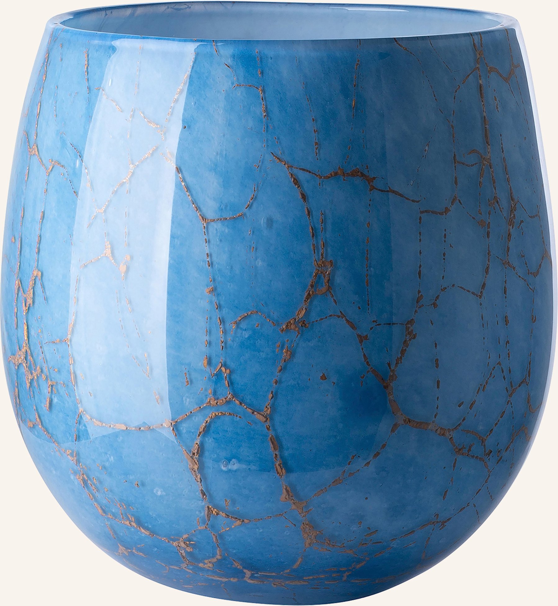 Fink Windlicht, Vase Cosmic blau