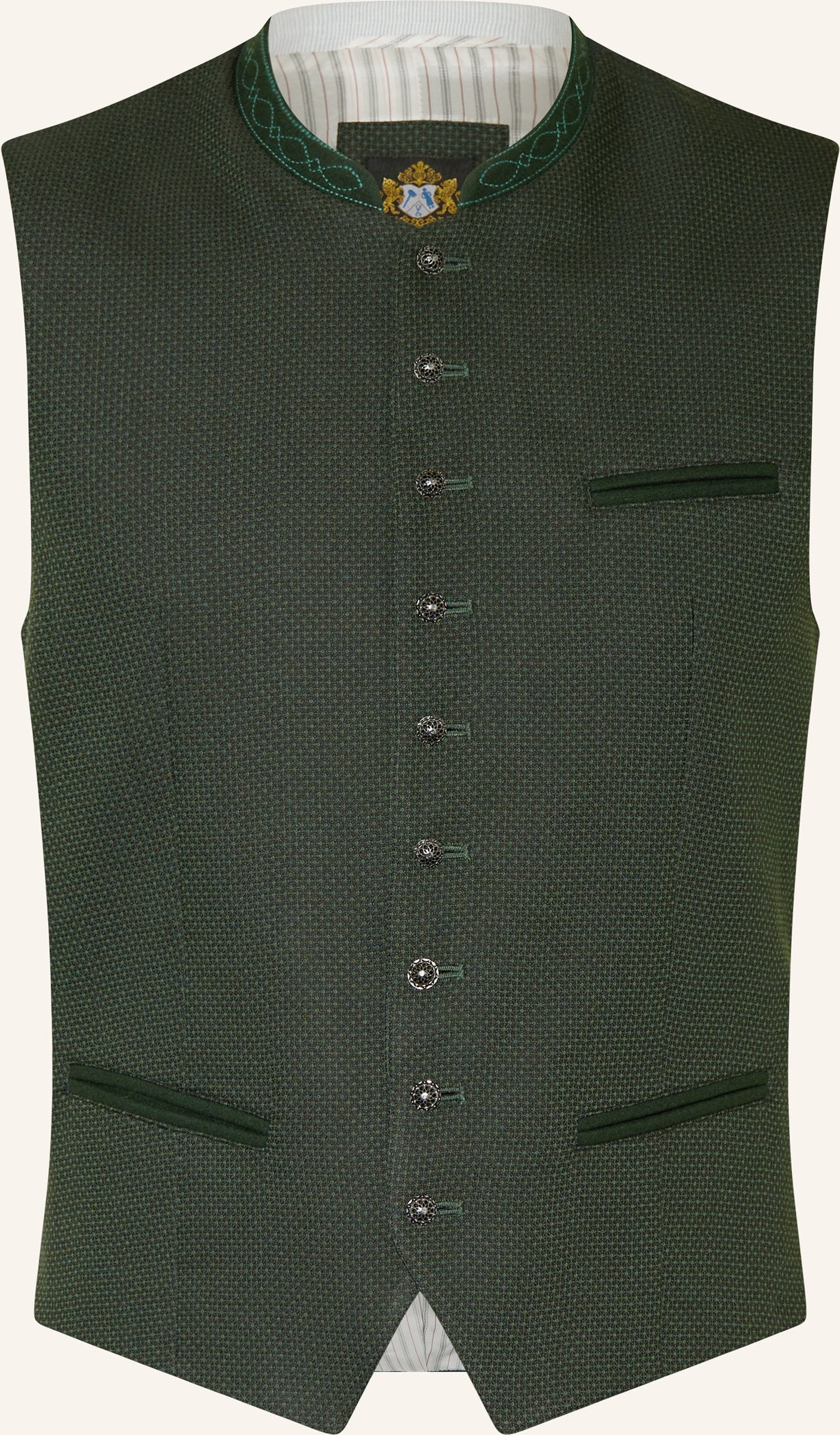 Hammerschmid Trachtenweste Mirko Slim Fit gruen