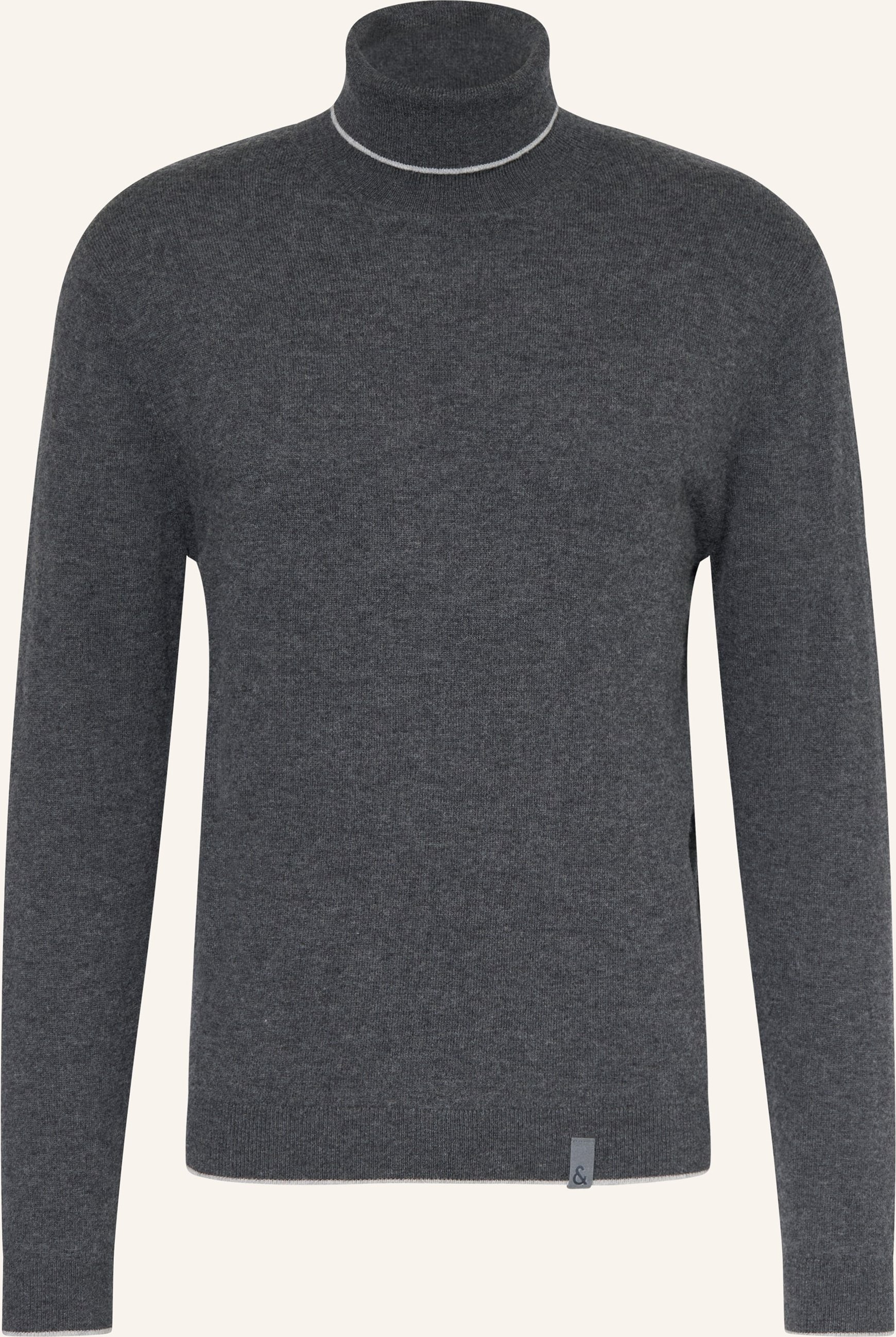 Colours & Sons Rollkragenpullover Mit Merinowolle grau