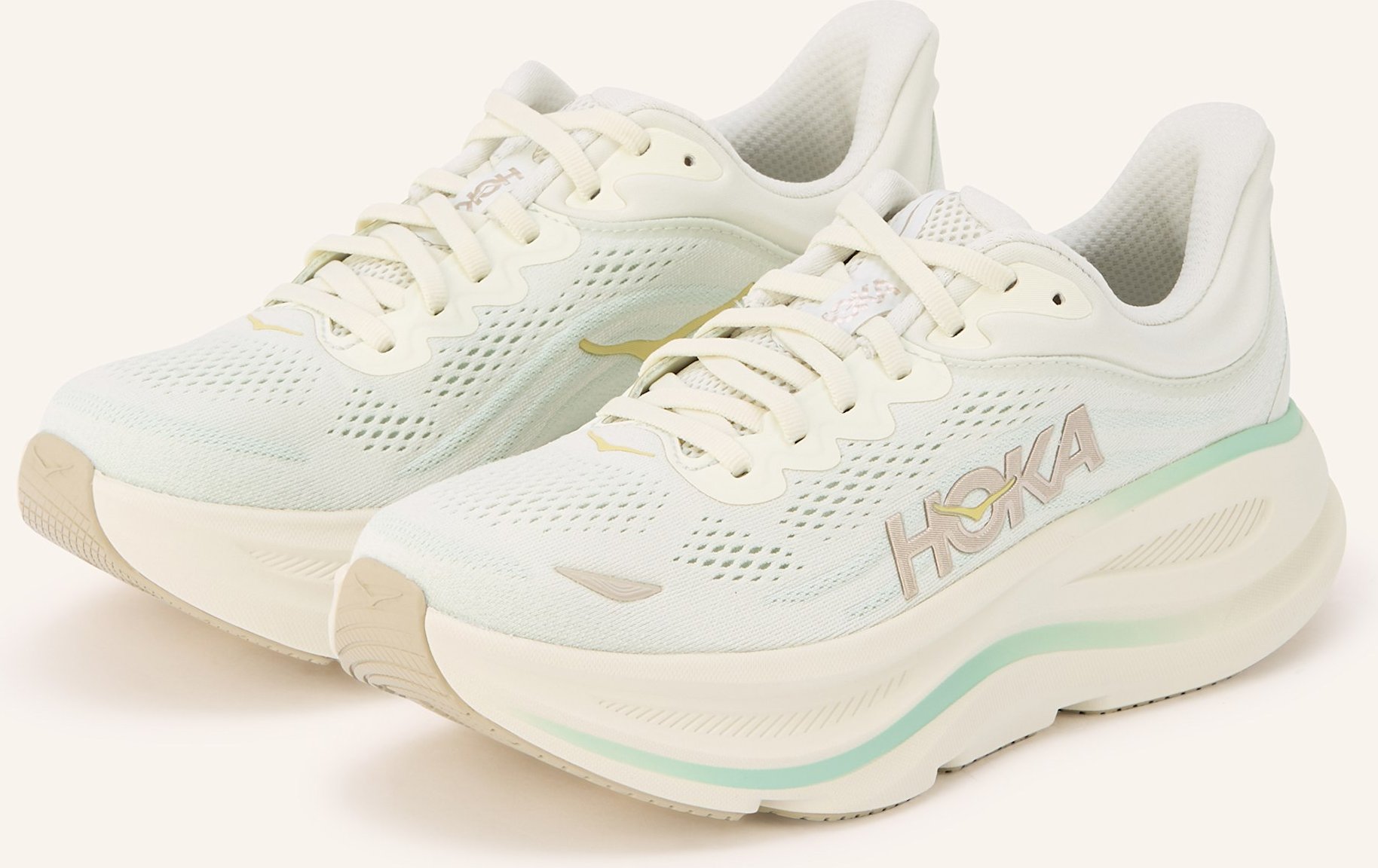 Hoka Laufschuhe Bondi 9 weiss