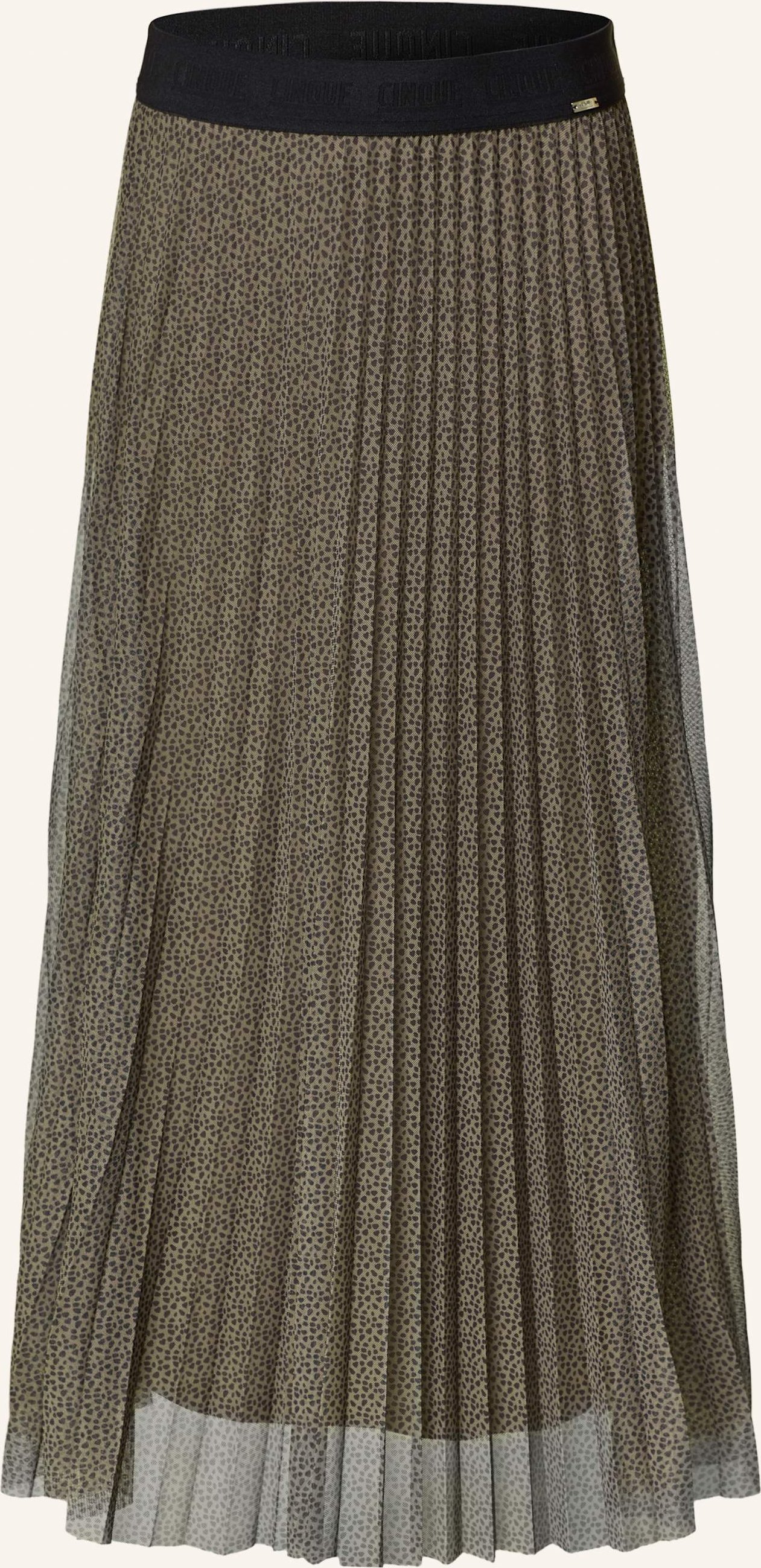 Cinque Plisseerock Cifabi Aus Mesh braun