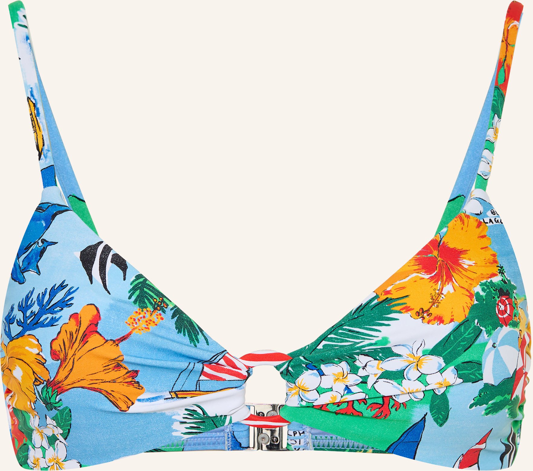 Seafolly Bralette-Bikini-Top Viva Vacation blau