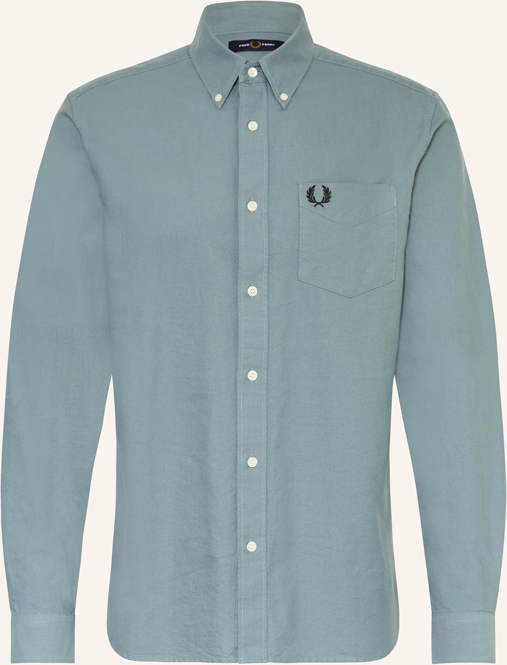 Thumbnail - Fred Perry Hemd Regular Fit blau