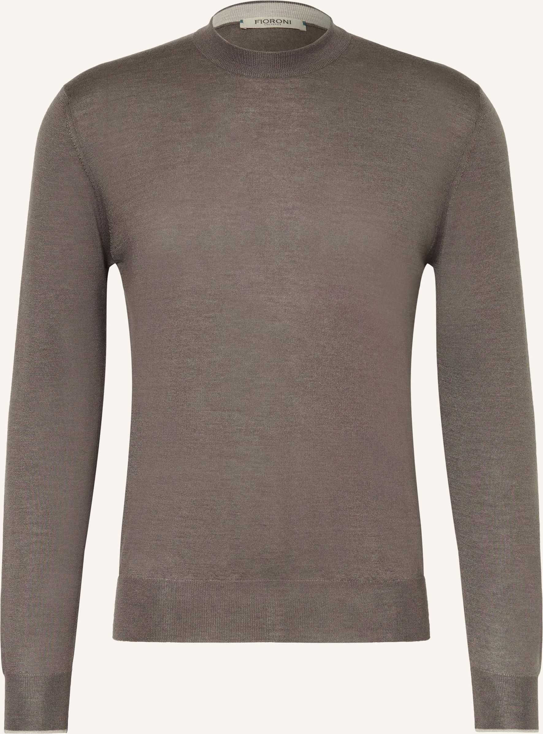 Fioroni Cashmere-Pullover Mit Seide braun