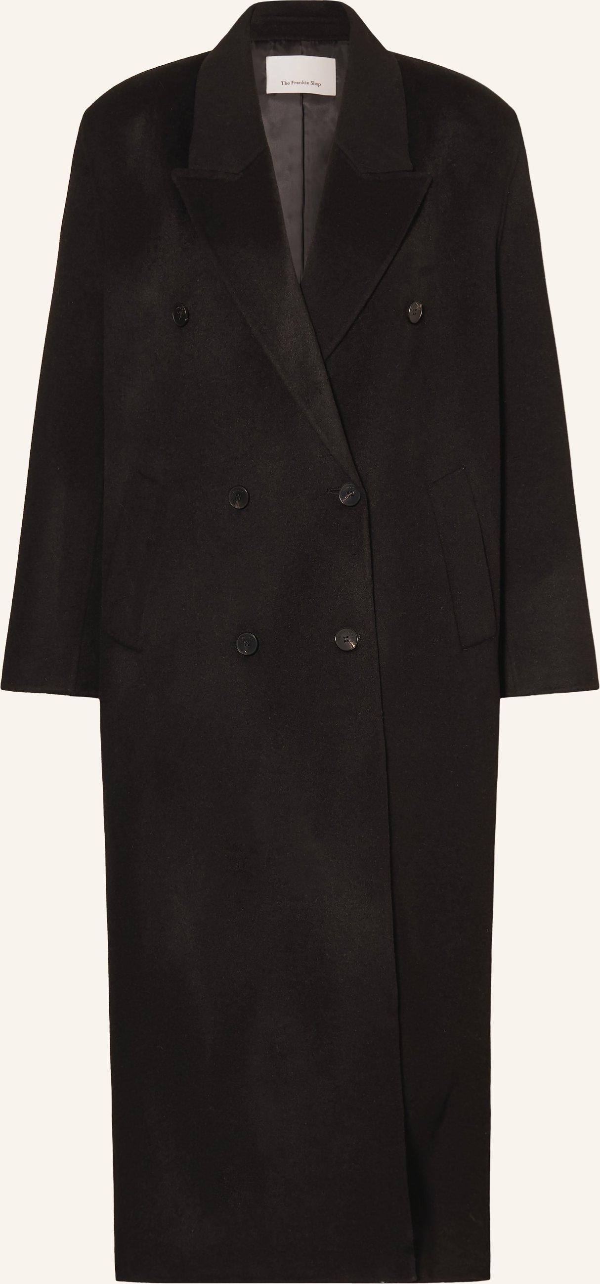 The Frankie Shop Wollmantel Gaia schwarz