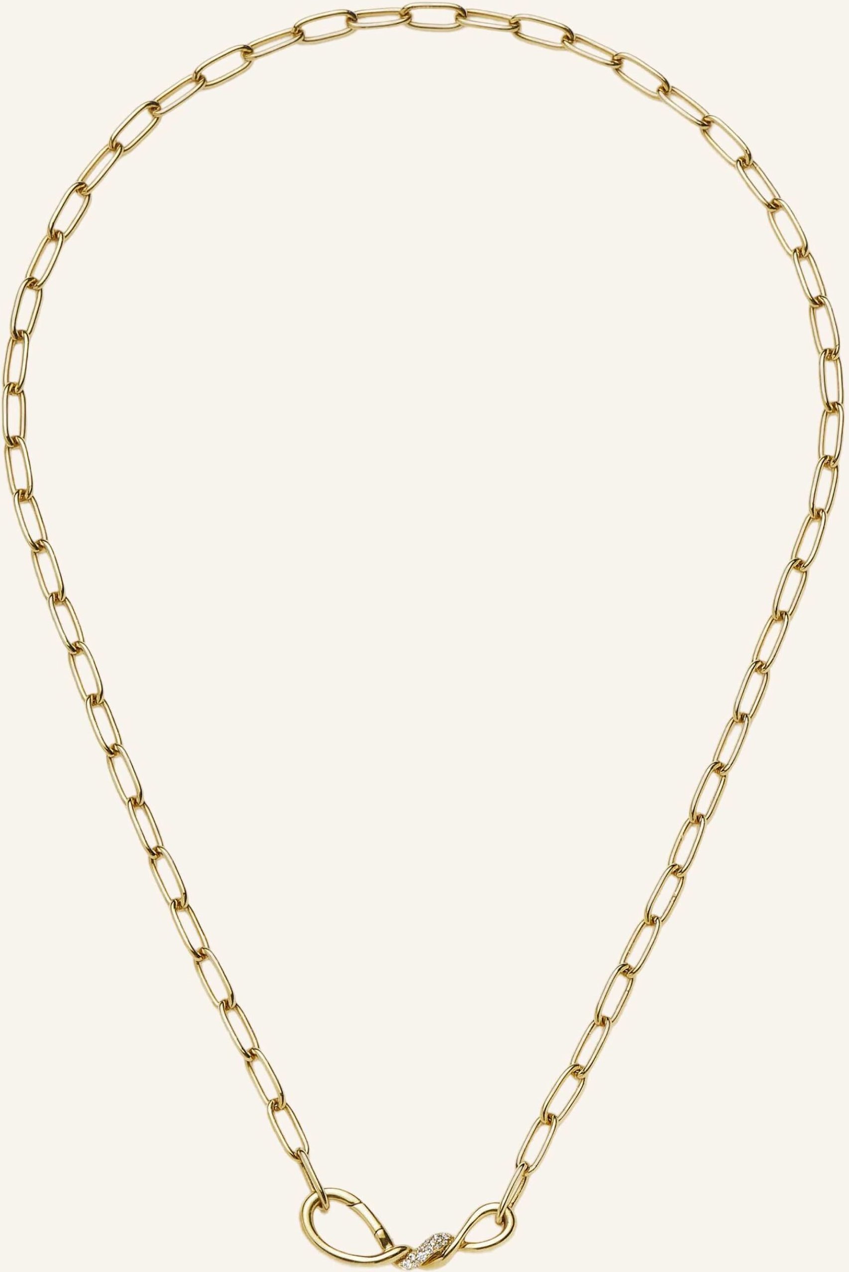 Missoma Halsschmuck Molten Snow Paperclip By Glambou gold