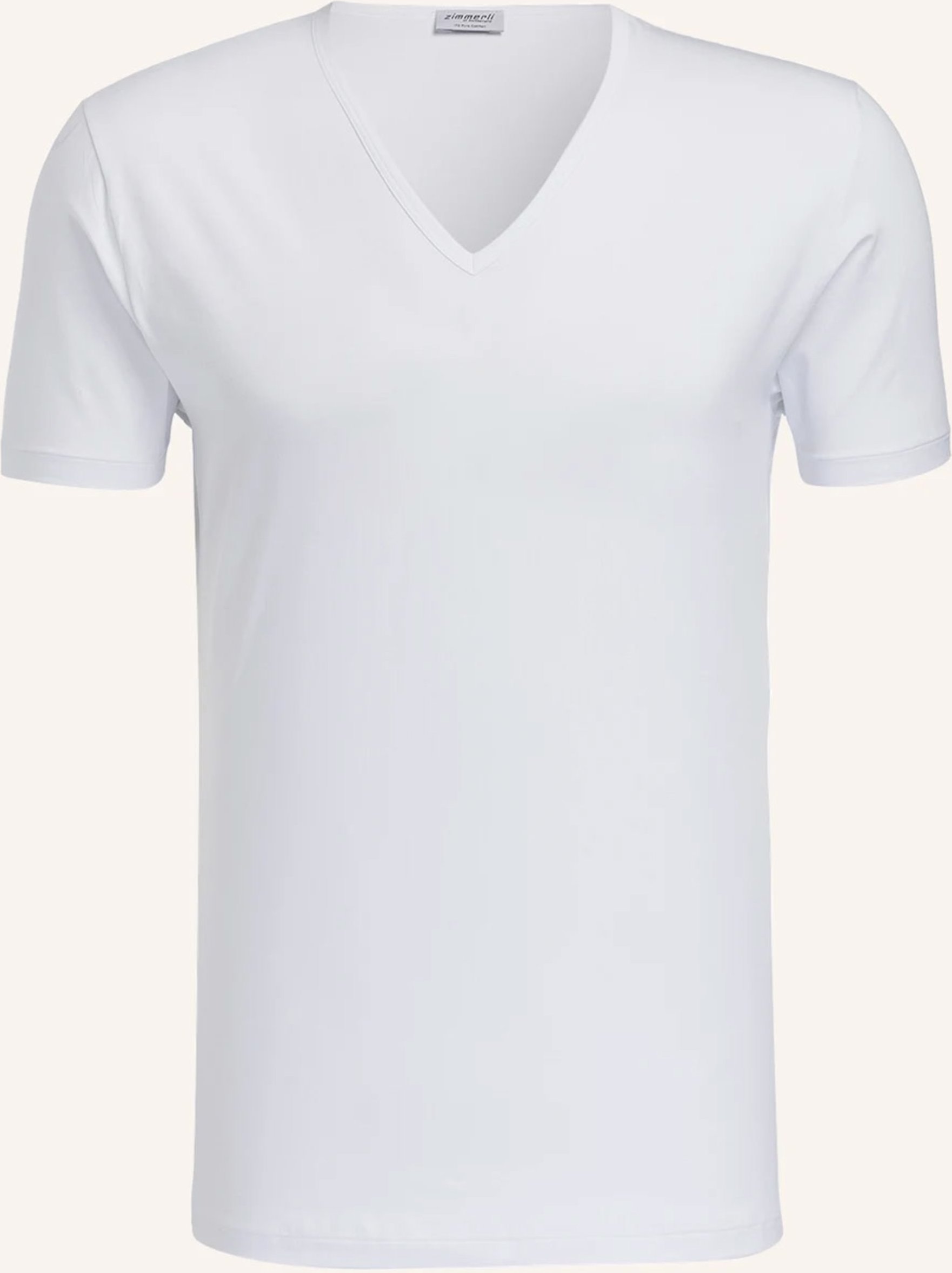 Thumbnail - Zimmerli V-Shirt Pure Comfort weiss