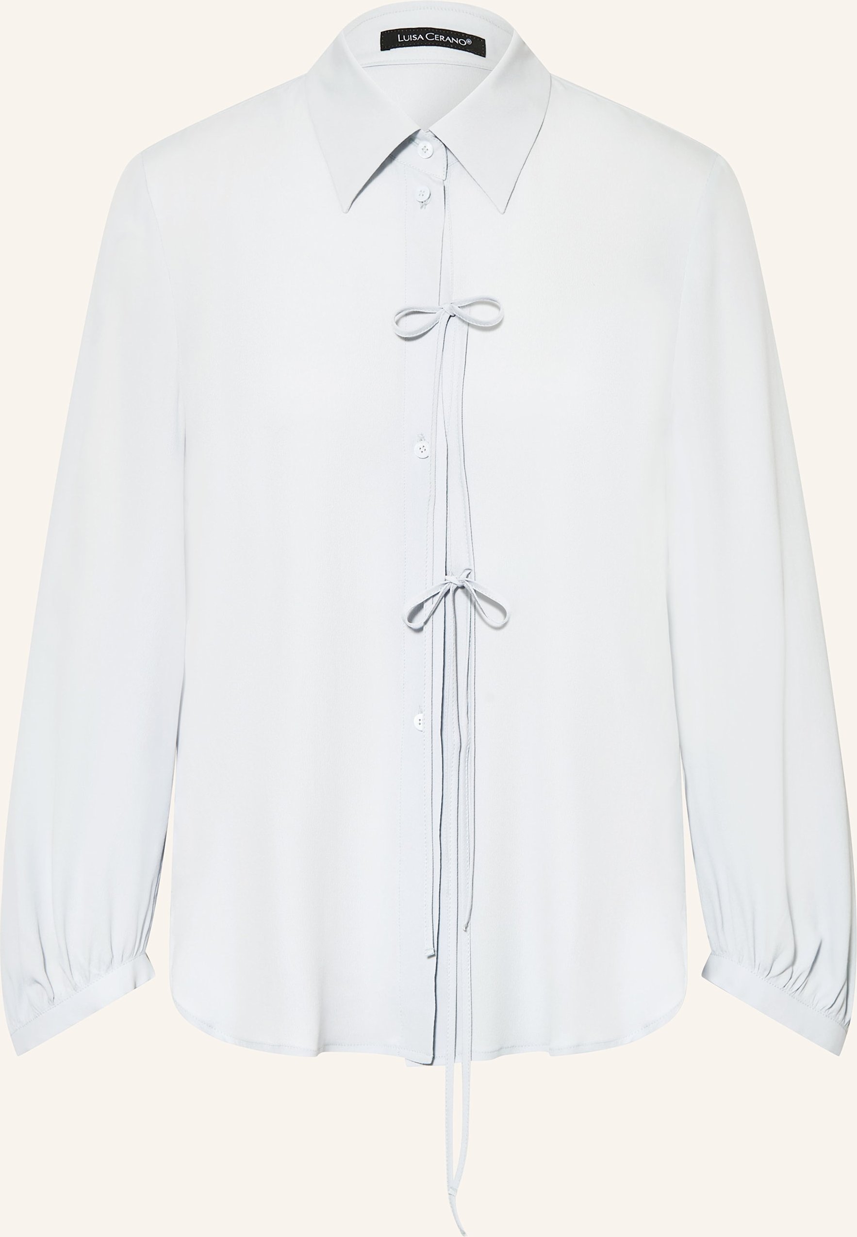 Luisa Cerano Hemdbluse Mit Seide blau