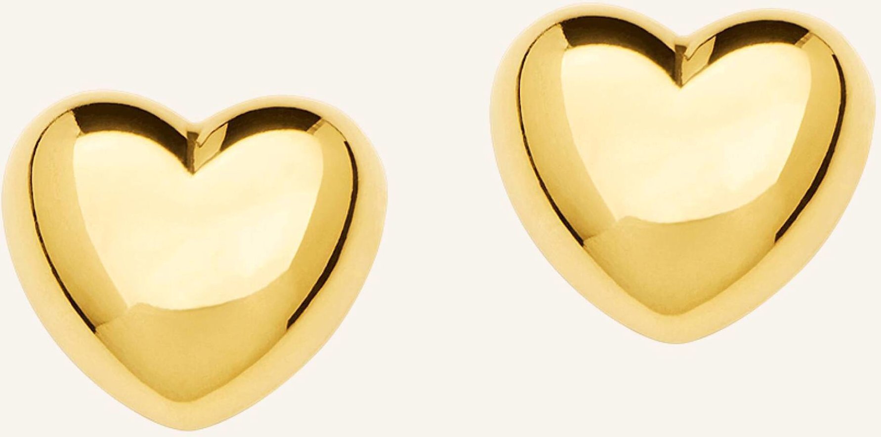 Pompidou Ohrstecker Puffy Heart Medi By Glambou gold