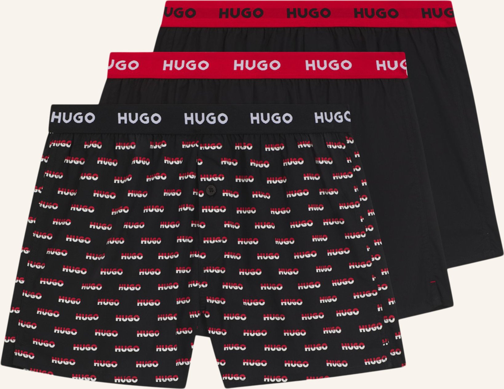 Thumbnail - Hugo Boxershort Woven Boxer Triplet blau