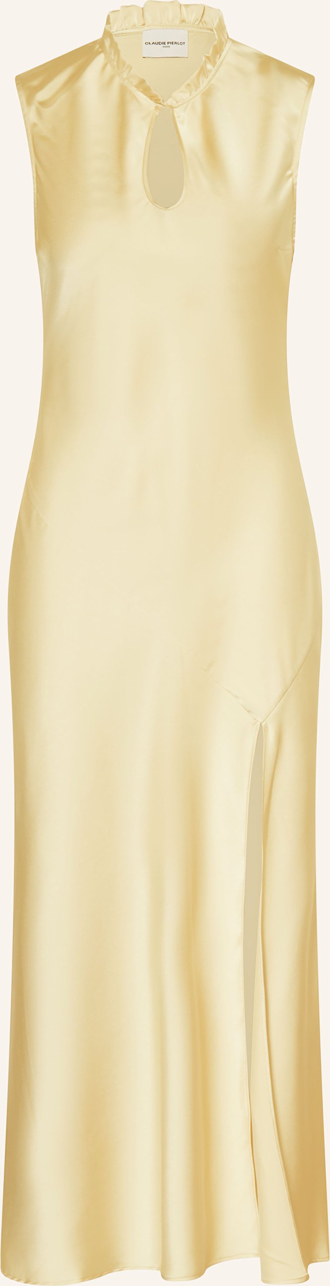 Claudie Pierlot Satinkleid gelb