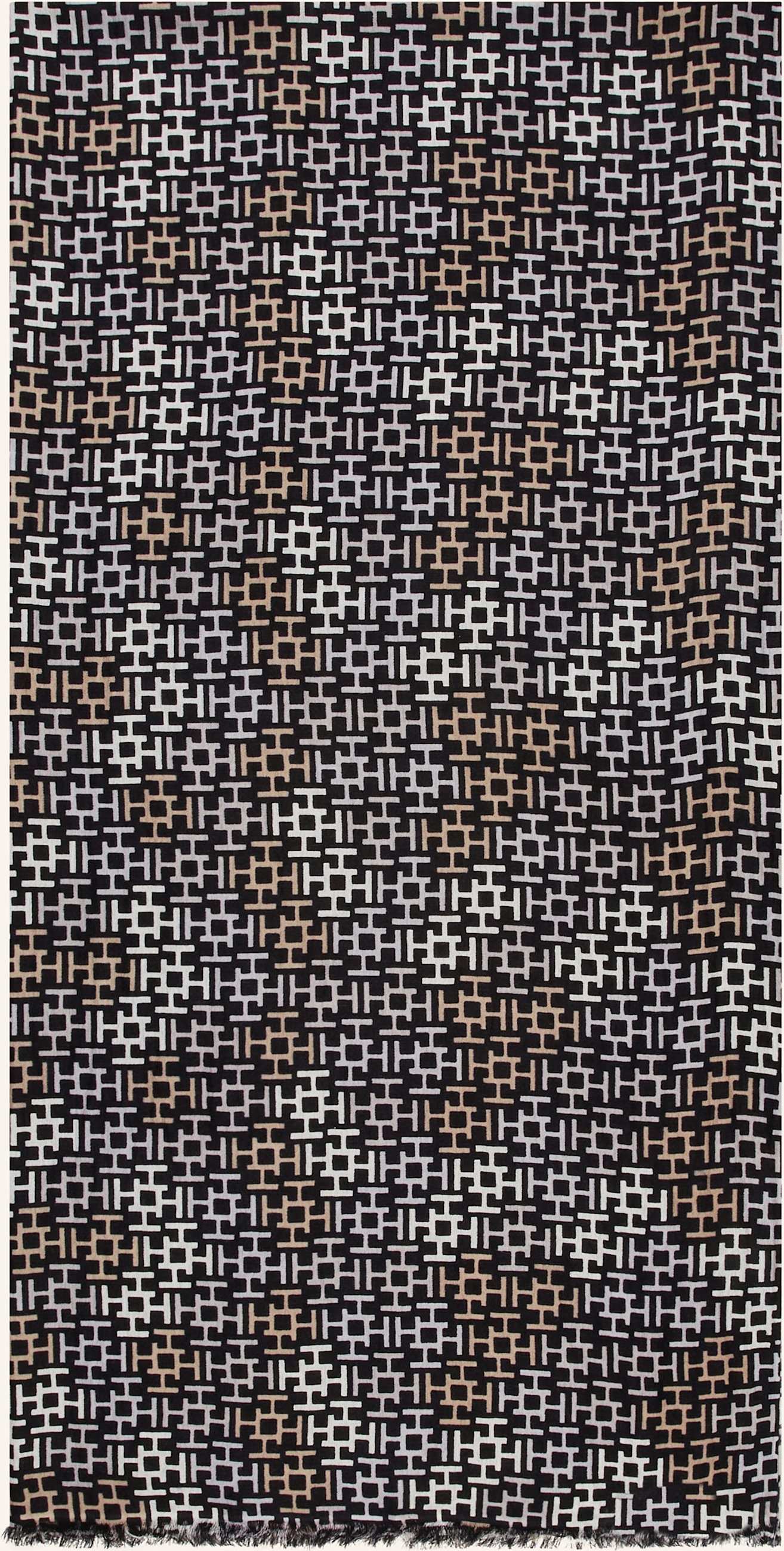 Hemisphere Cashmere-Schal Mit Seide schwarz