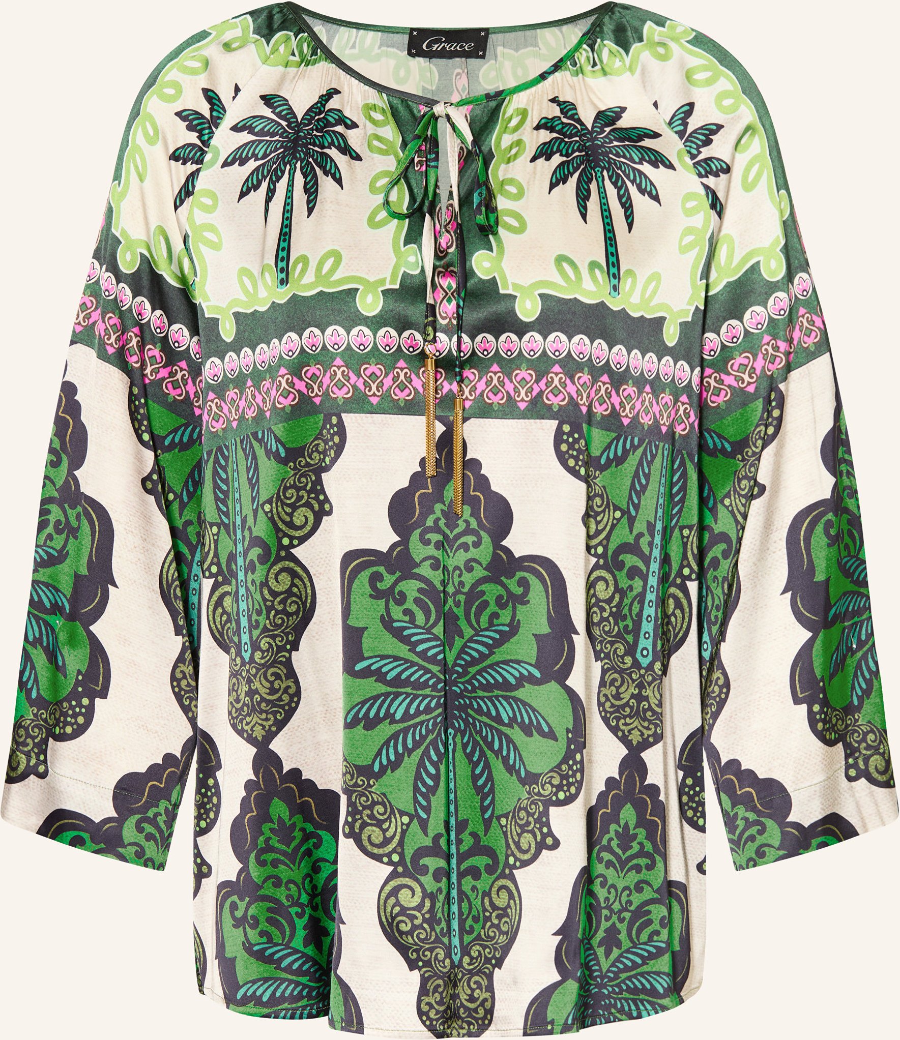 Grace Blusenshirt Mit 3/4-Arm gruen