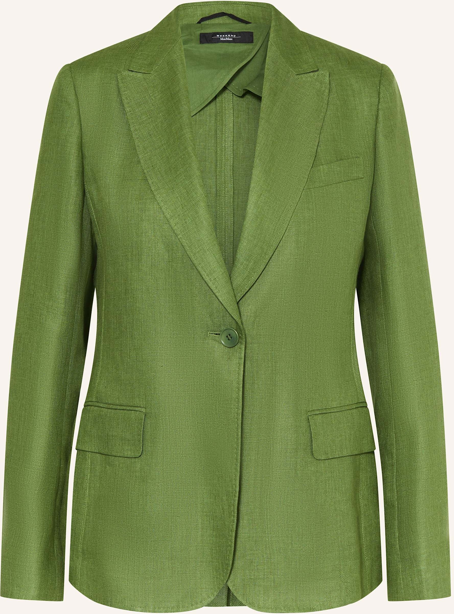 Thumbnail - Weekend Max Mara Leinenblazer Nalut gruen
