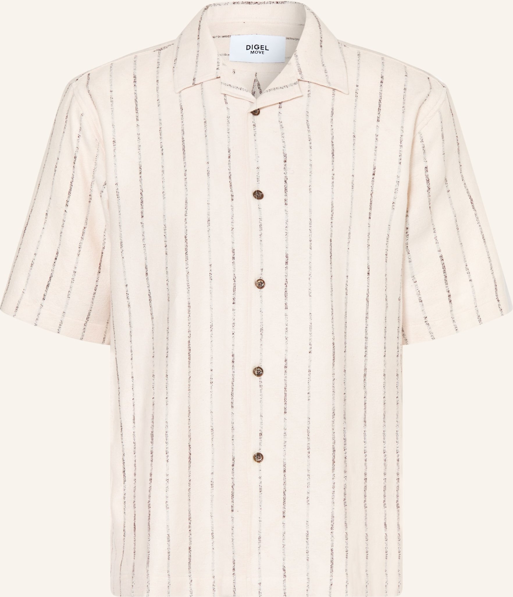 Digel Move Resorthemd Alfie Comfort Fit Aus Frottee beige