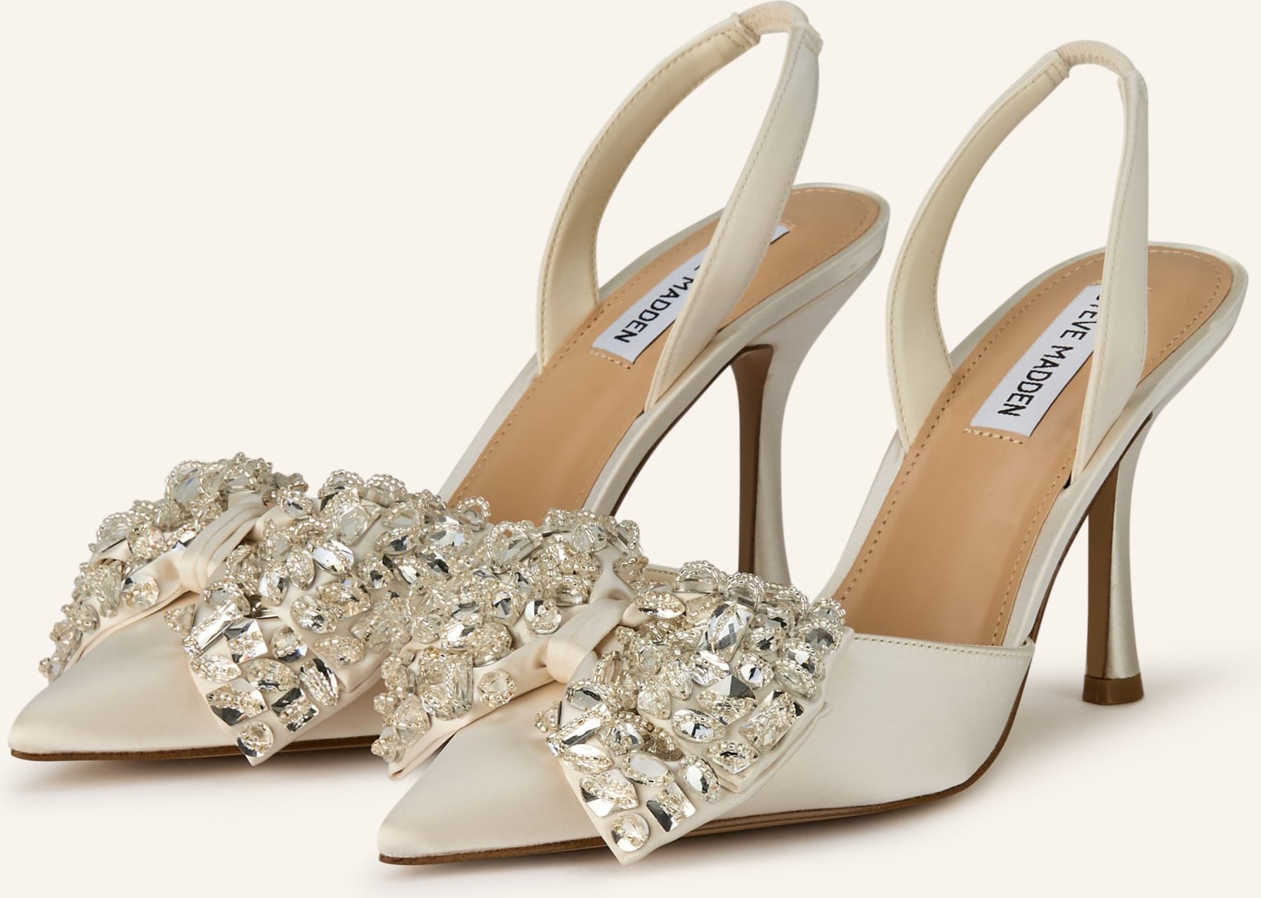 Steve Madden Slingpumps Lovie Mit Schmucksteinen weiss