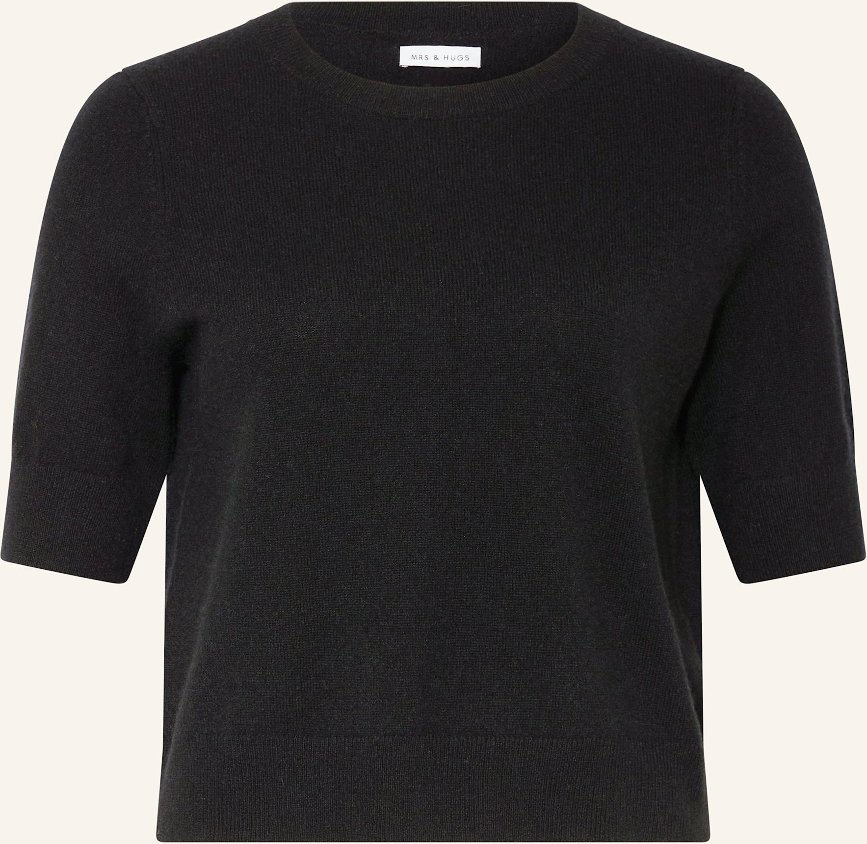 Mrs & Hugs Strickshirt Aus Cashmere schwarz