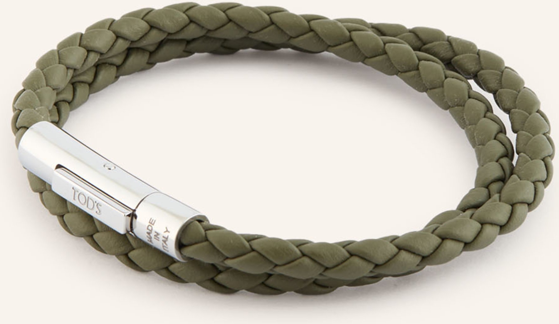 Tod's Lederarmband gruen