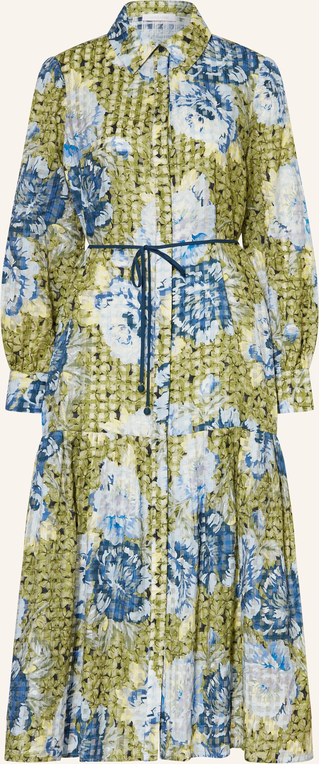 Rich & Royal Hemdblusenkleid gruen