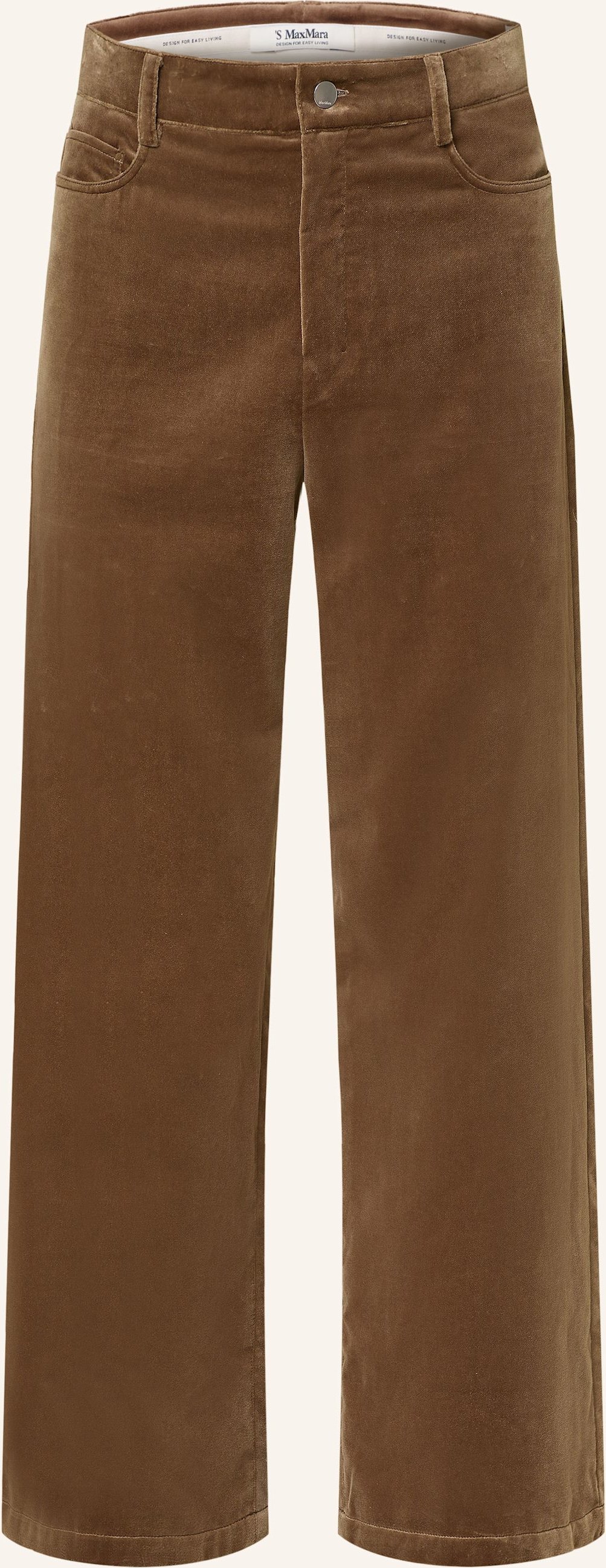 S Max Mara Marlenehose Eiffel Aus Samt braun