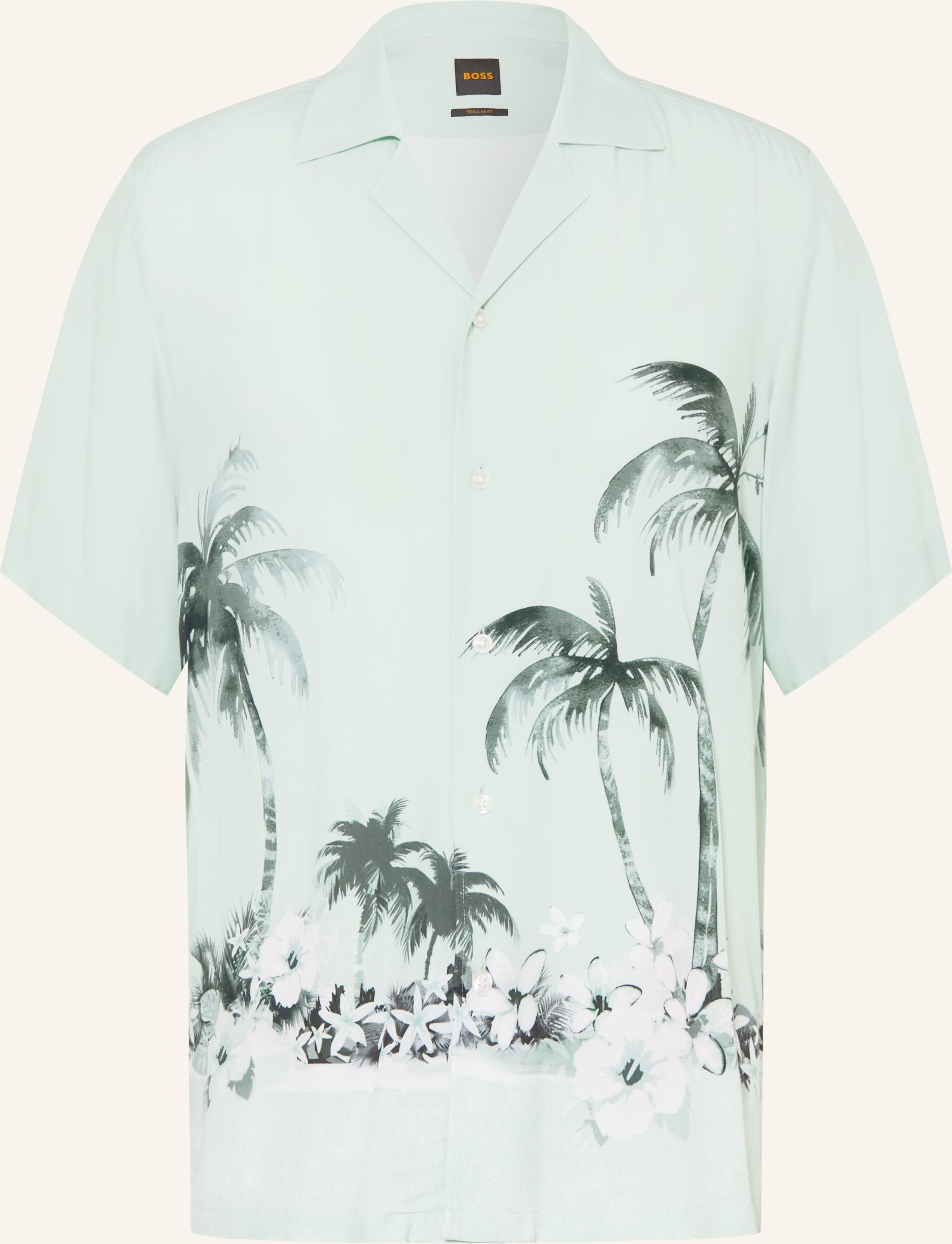 Boss Resorthemd Rayer Comfort Fit blau