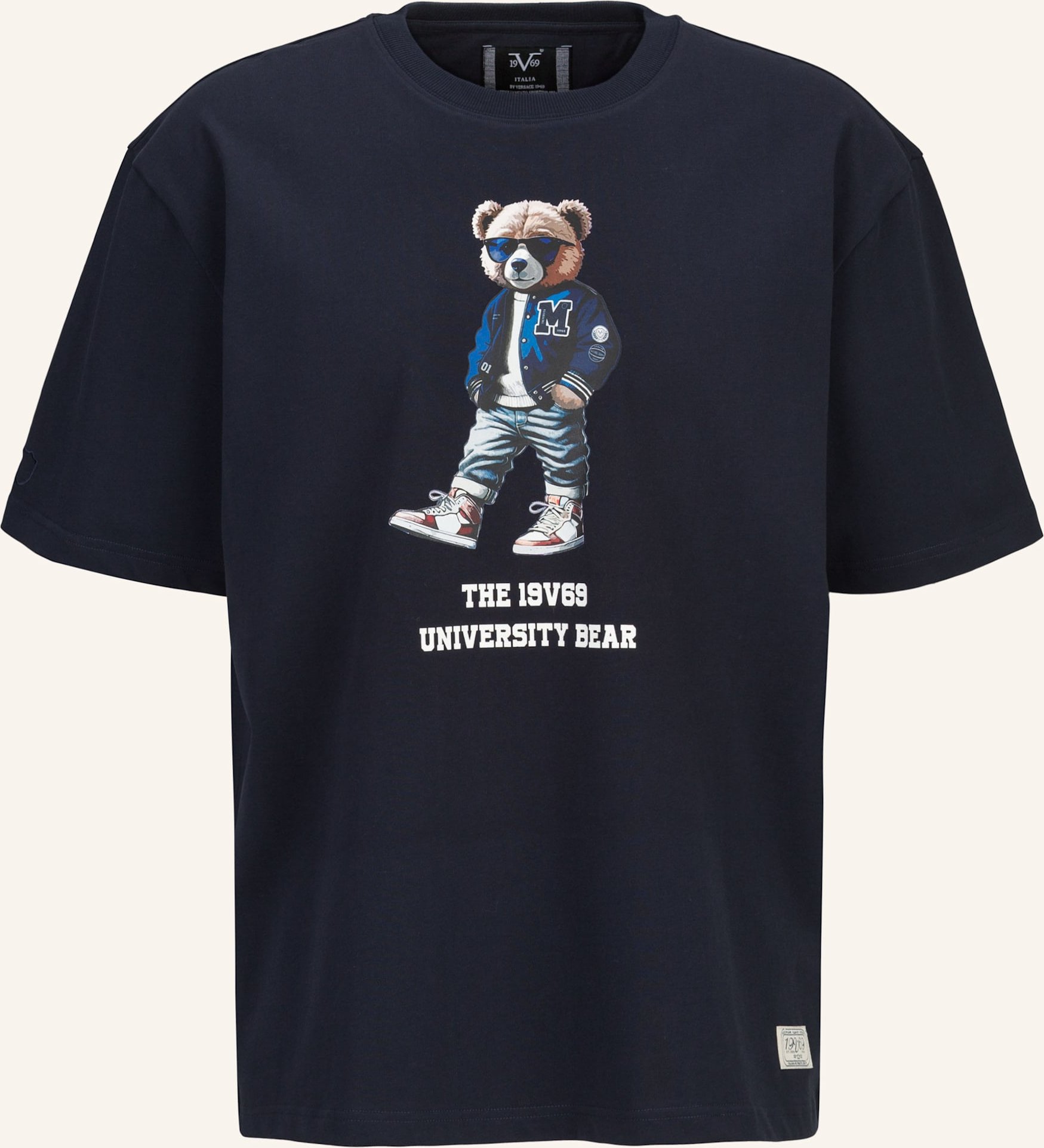 19V69 Italia Oversized T-Shirt Tamaro Bear blau