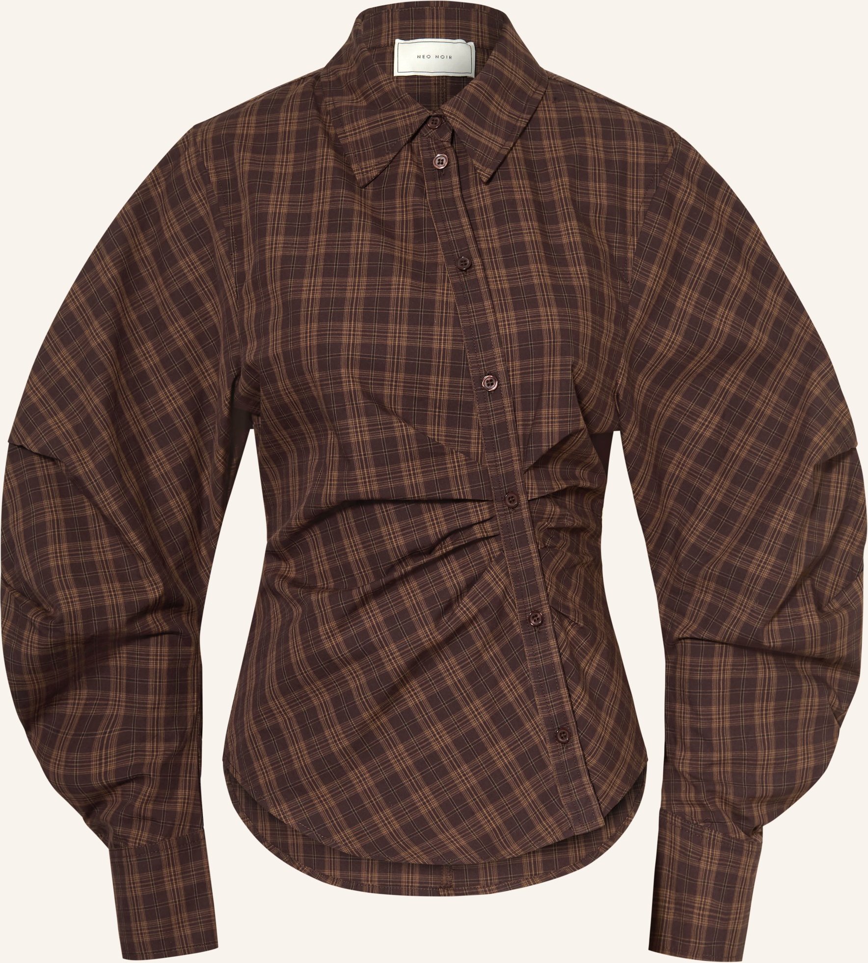 Neo Noir Hemdbluse Neoella braun