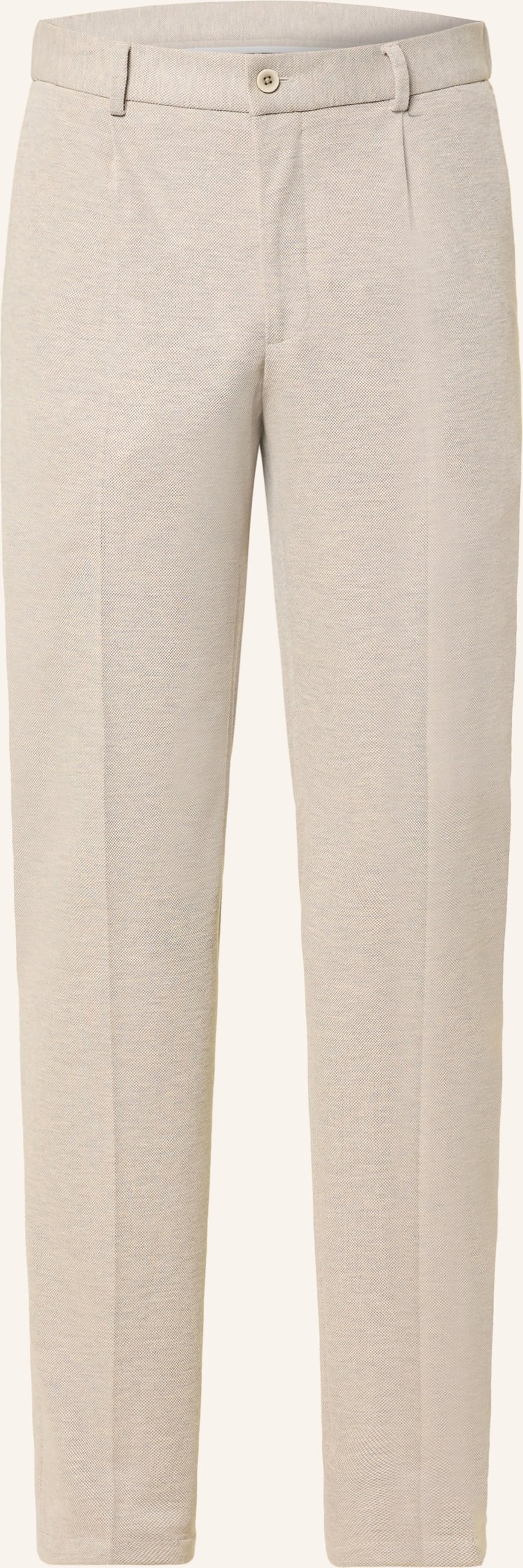 Paul Anzughose Regular Fit Aus Jersey beige