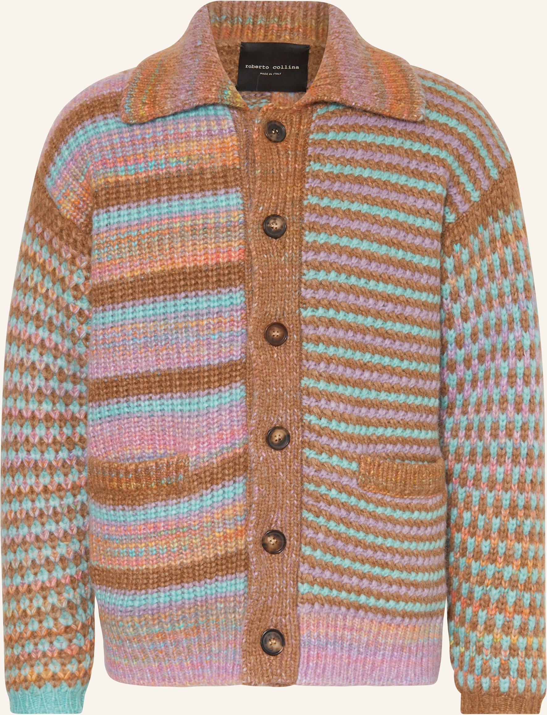 Thumbnail - Roberto Collina Strickjacke Mit Alpaka pink