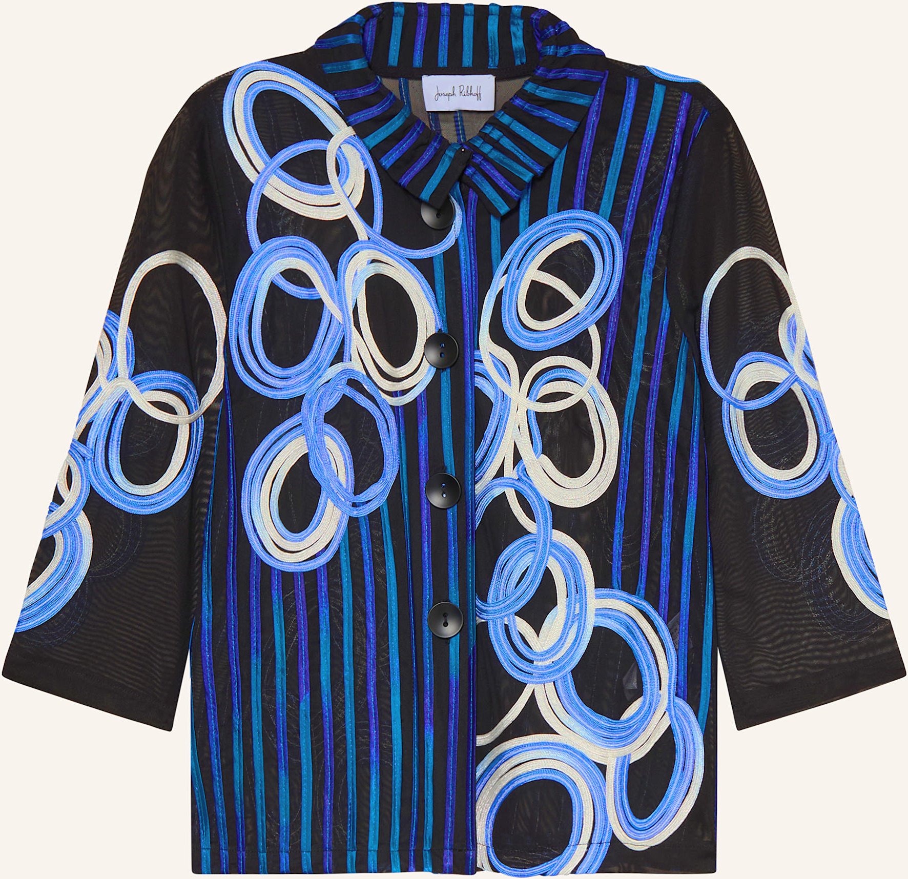 Joseph Ribkoff Mesh-Overjacket Mit 3/4-Arm schwarz