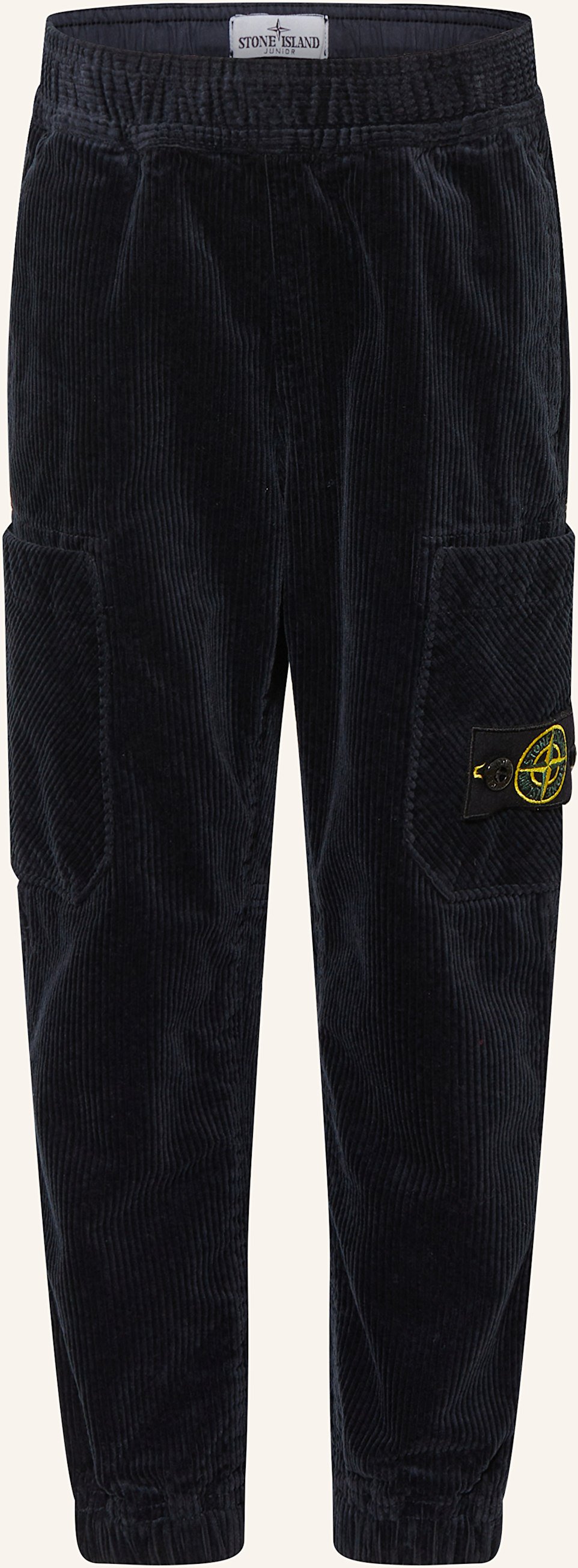 Thumbnail - Stone Island Junior Cargohose Regular Tapered Fit Aus Cord blau