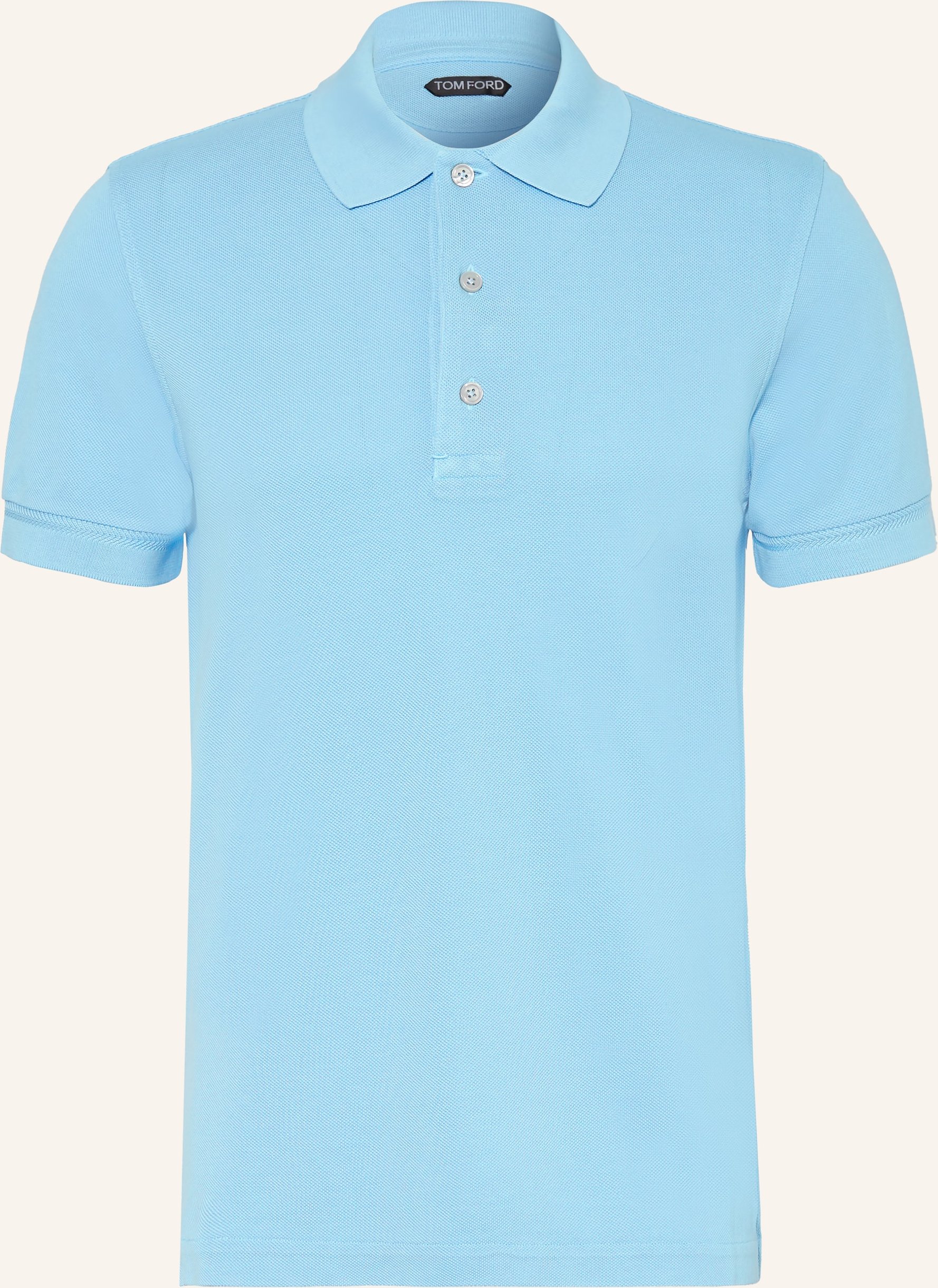 Tom Ford Piqué-Poloshirt blau