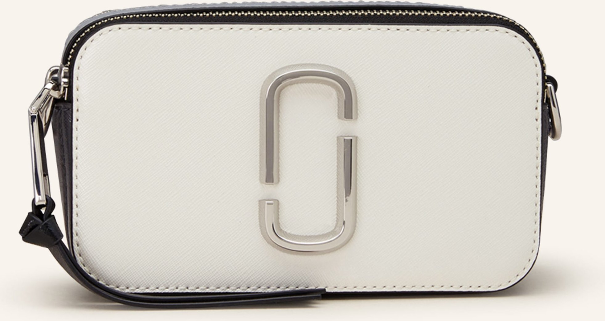 Thumbnail - Marc Jacobs Saffiano-Umhängetasche Snapshot weiss