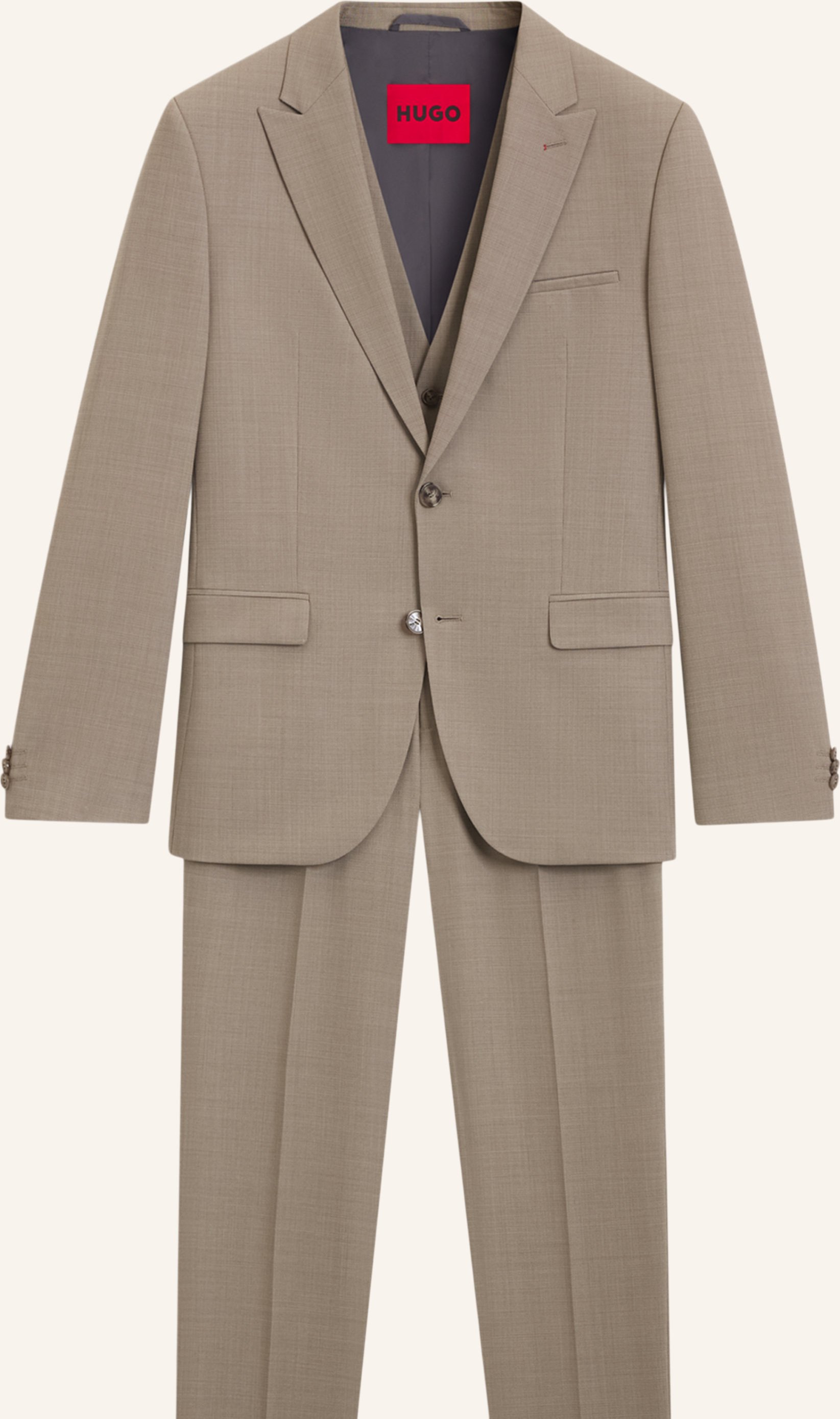 Hugo Business Anzug Arti/Hesten241V1X Extra-Slim Fit beige