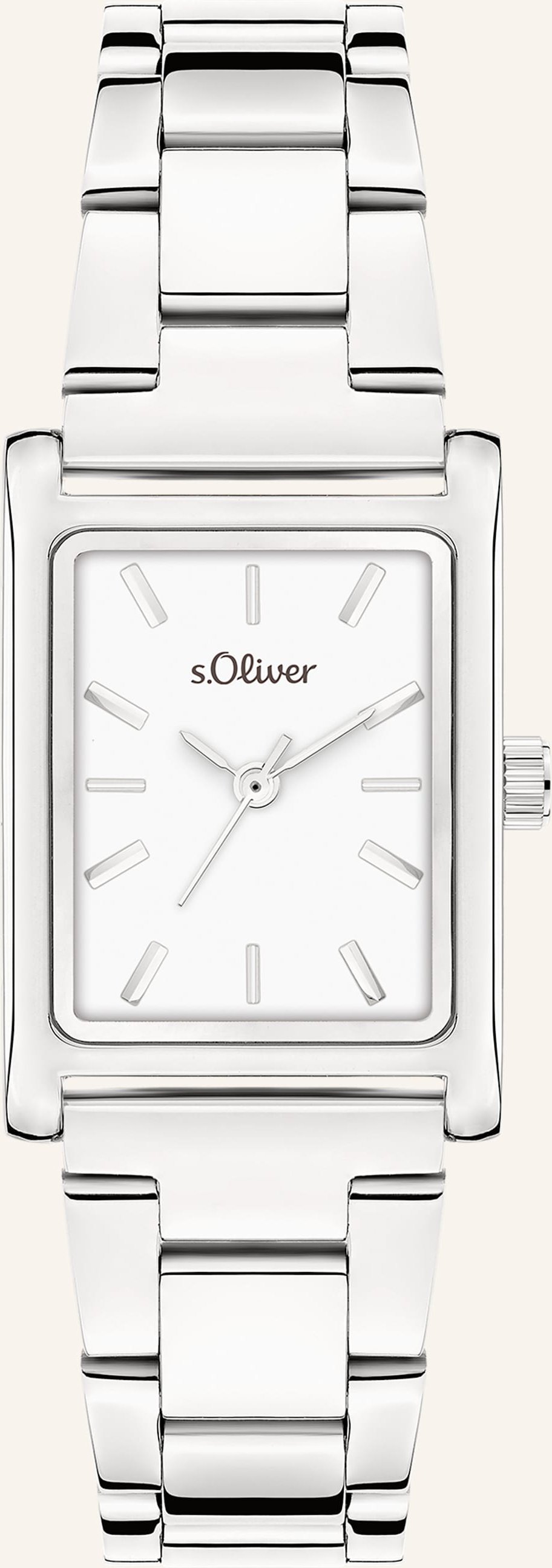S.Oliver Armbanduhr Aus Edelstahl silber