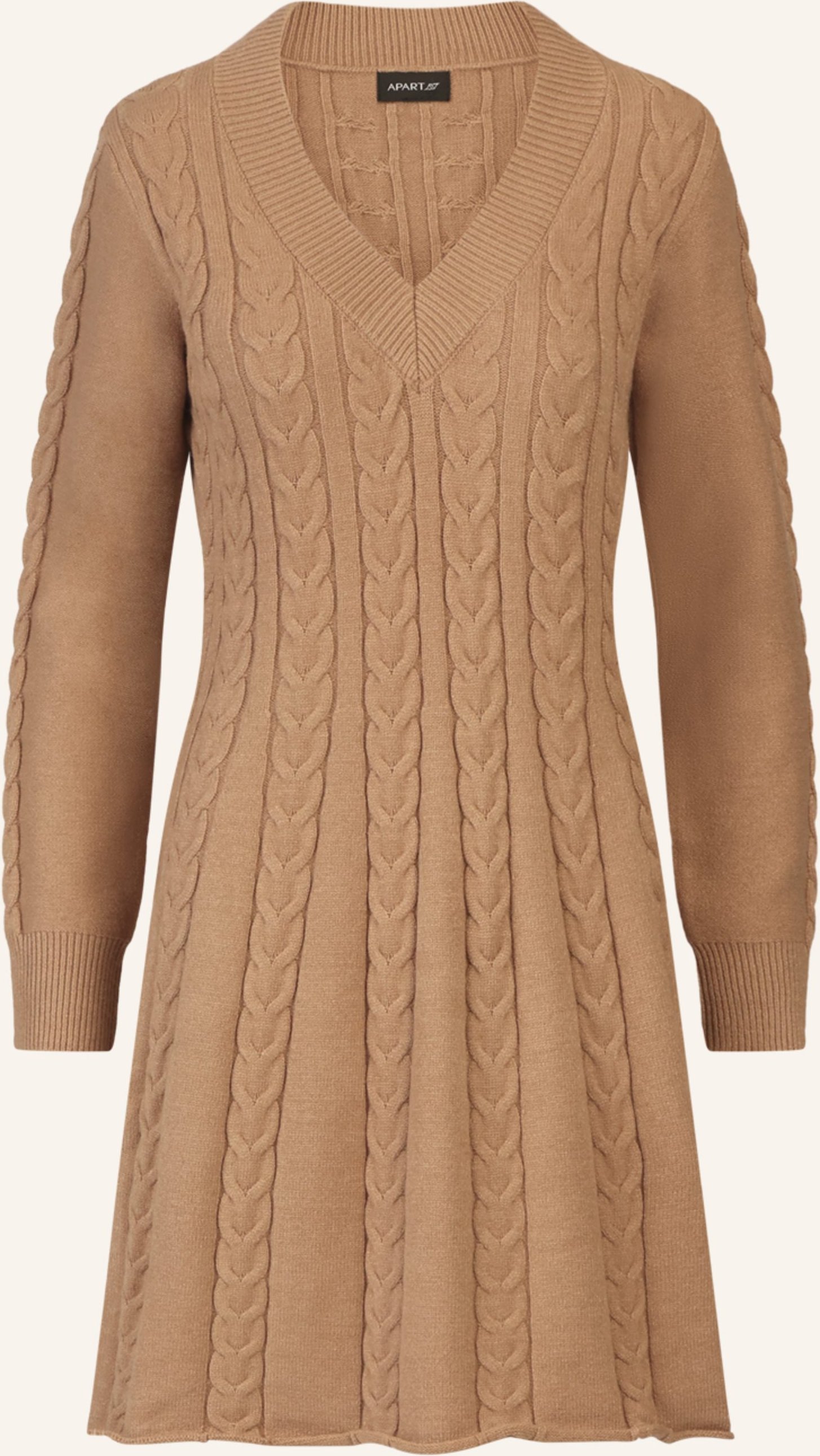 Apart Strickkleid braun