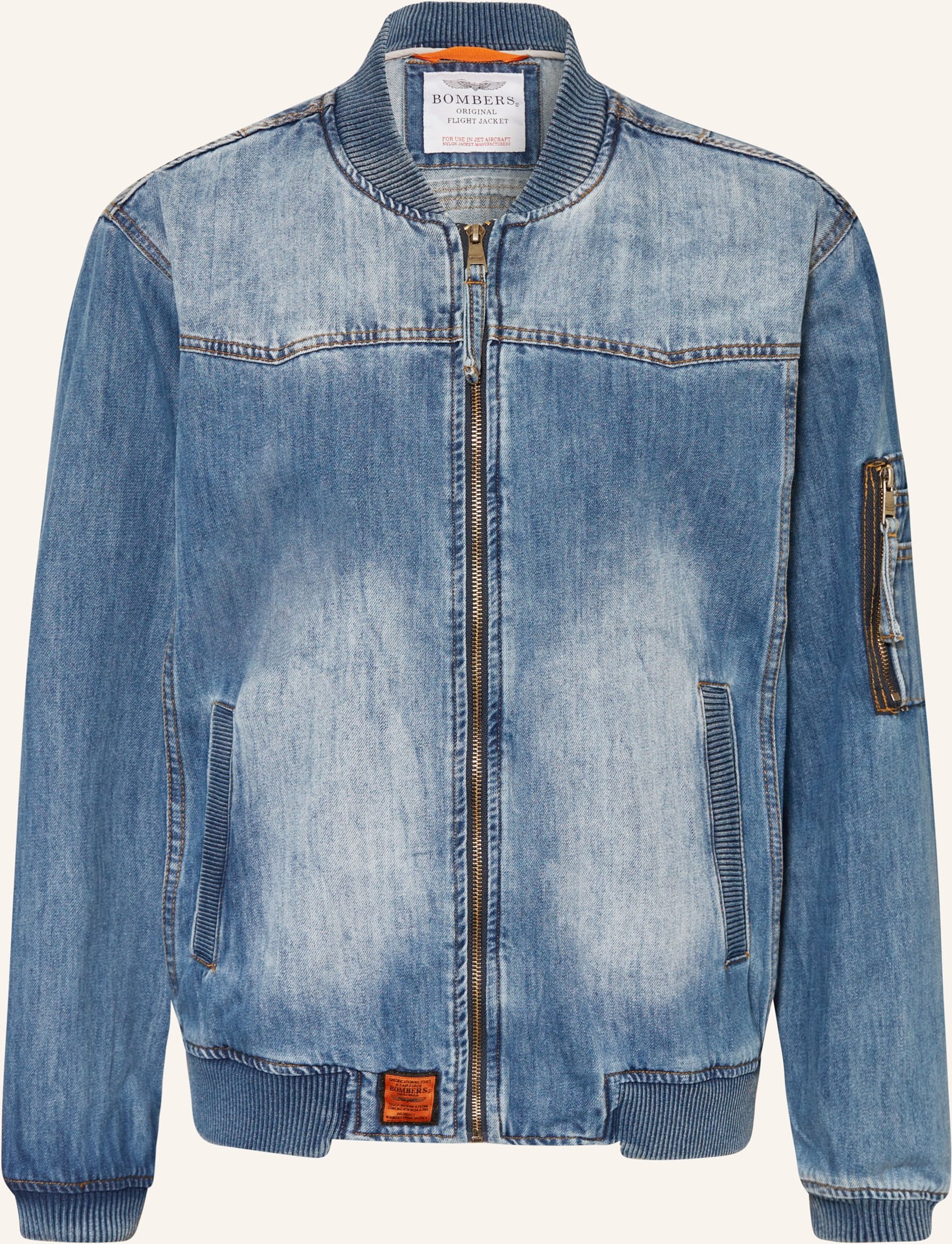 Bombers Original Jeansblouson blau