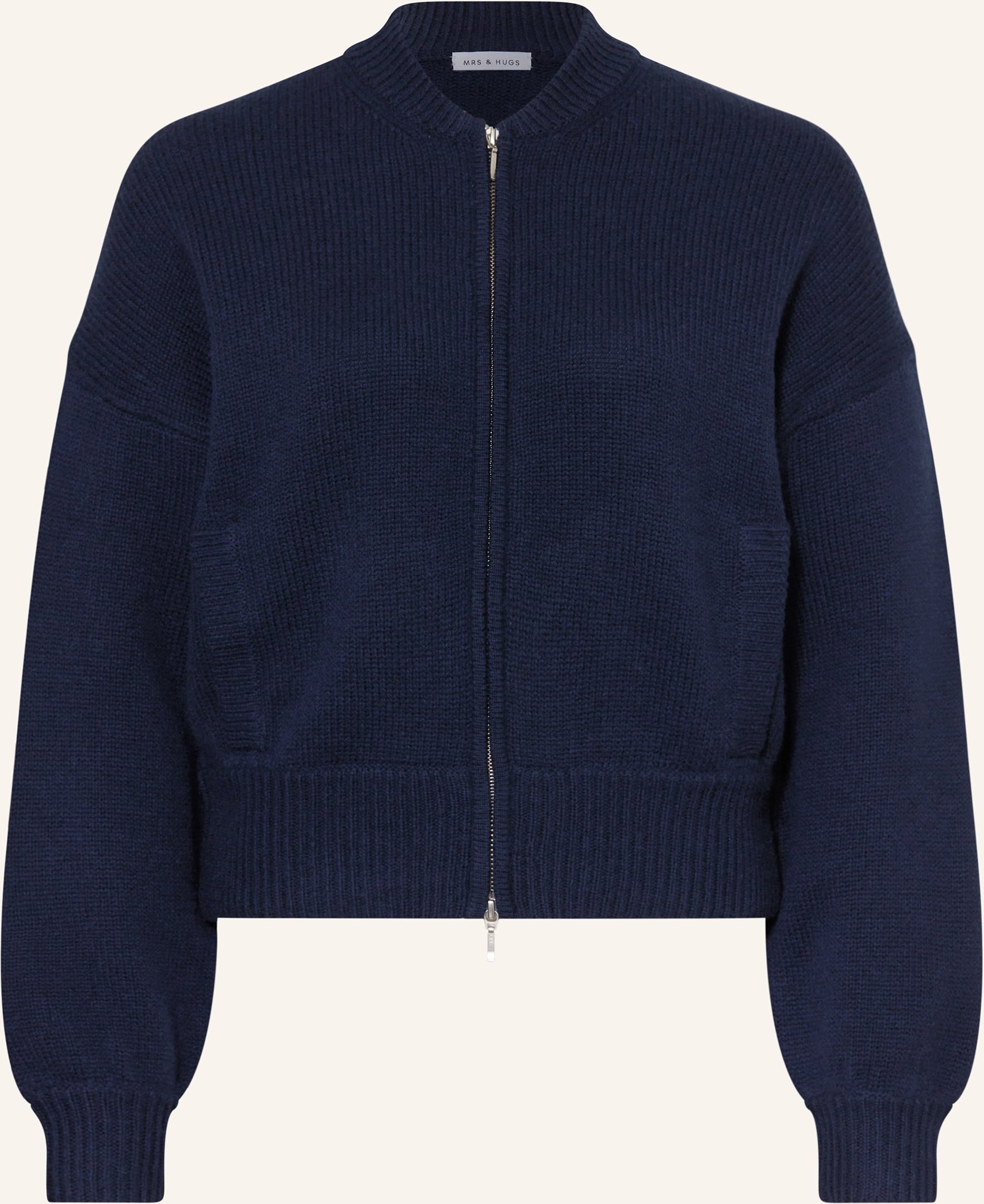 Mrs & Hugs Strickjacke blau