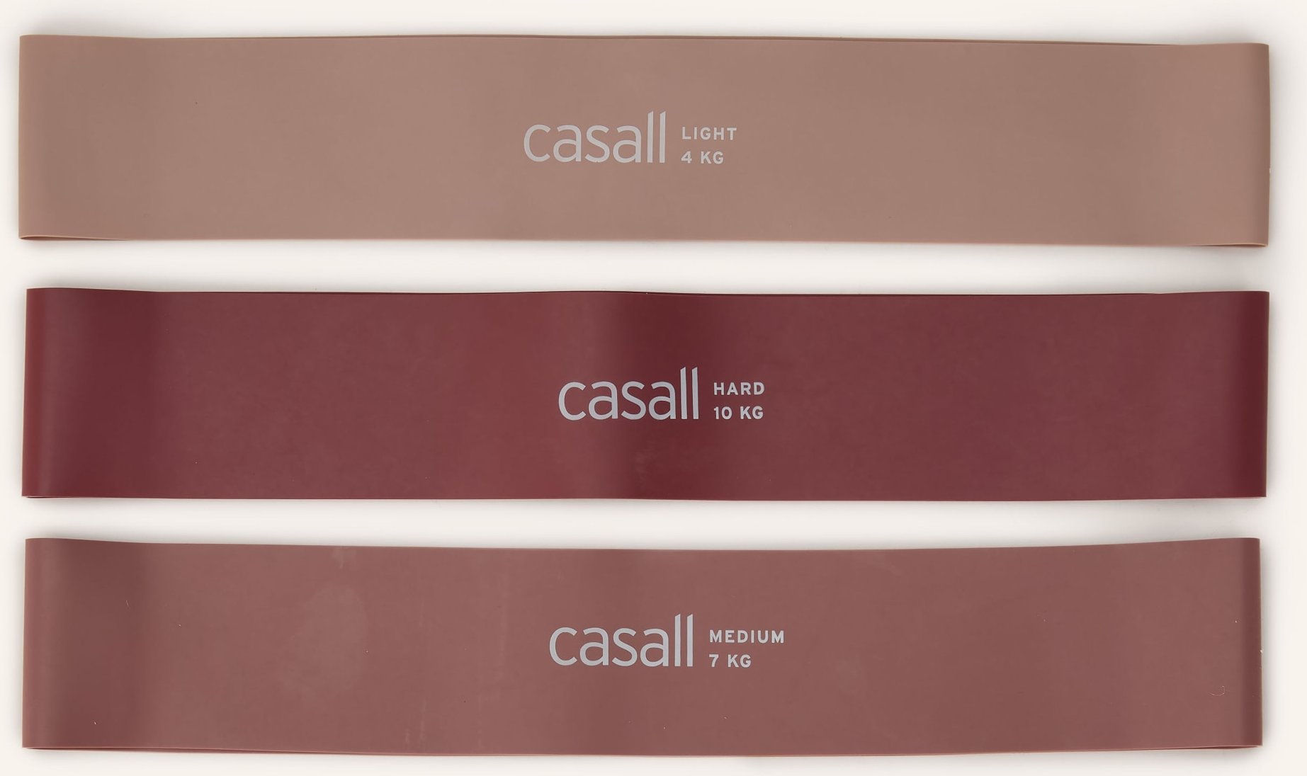 Casall 3er-Set Fitnessbänder rosa