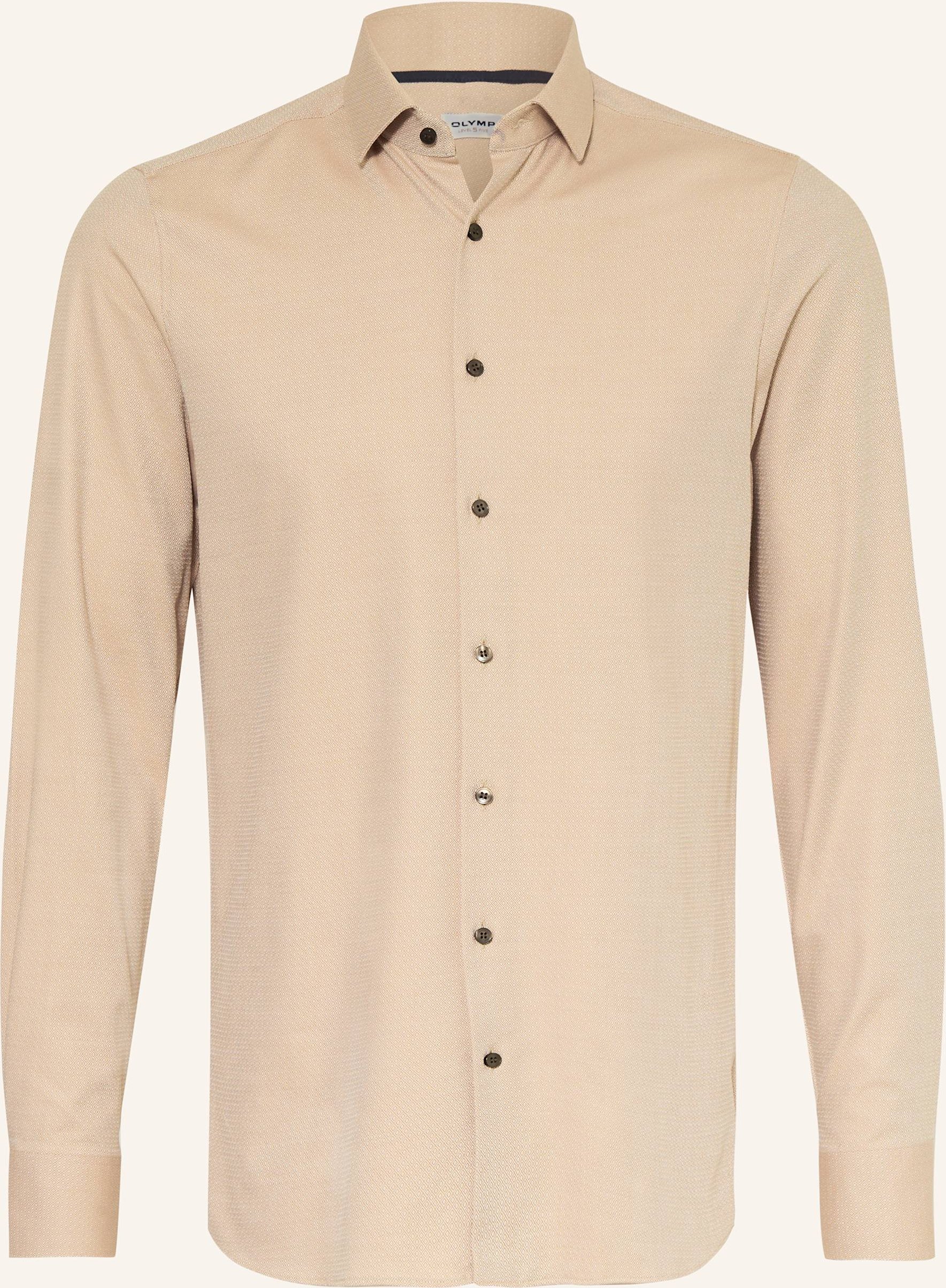 Olymp Hemd Level Five Body Fit braun