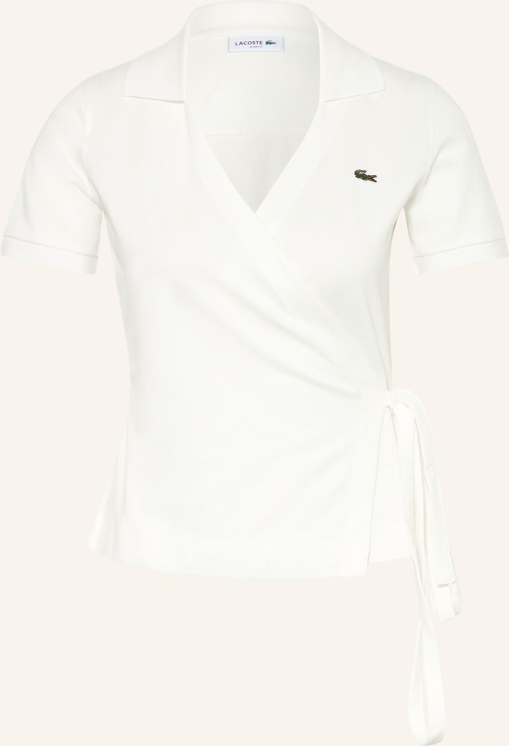 Lacoste Piqué-Poloshirt weiss